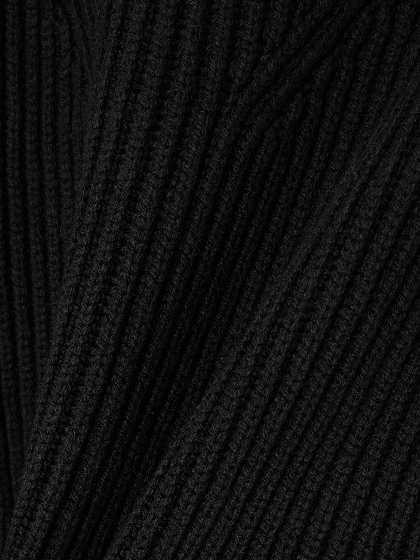 Oversized ribbed wool turtleneck sweater - 4