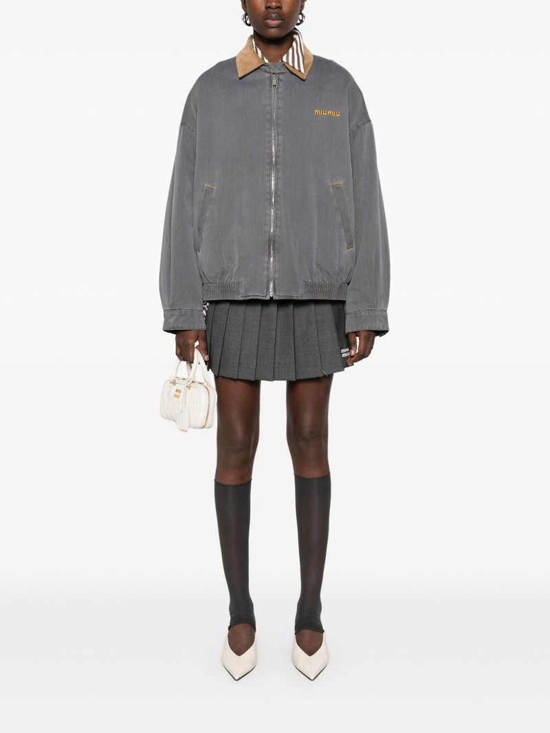 Miu Miu pleated mini skirt outlook