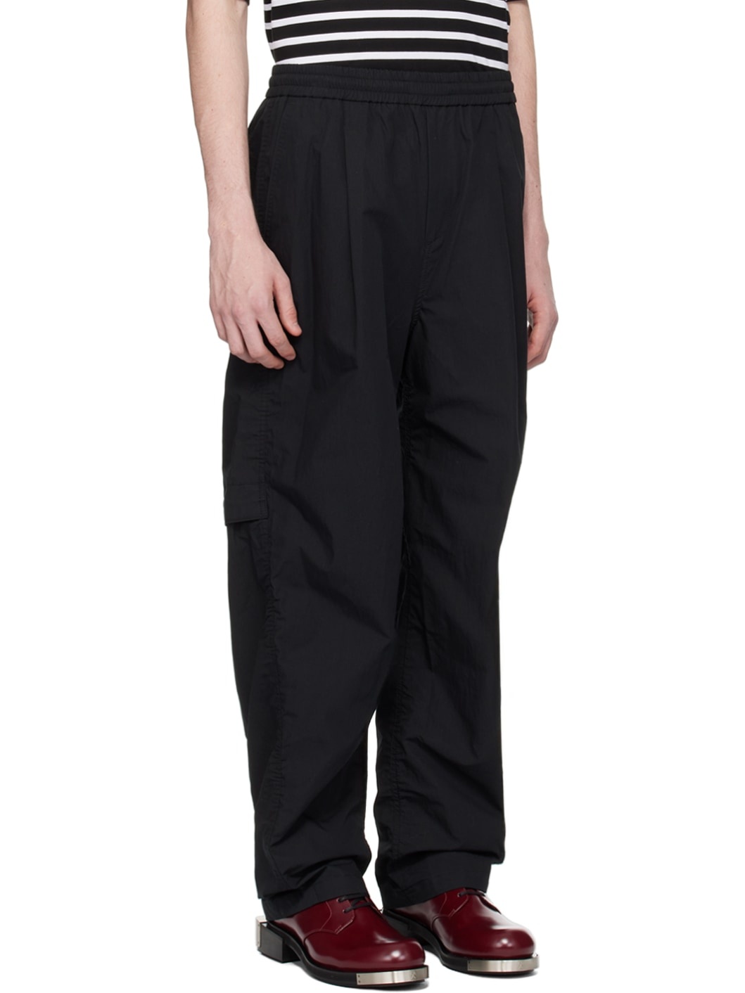 Black Drawstring Trousers - 2