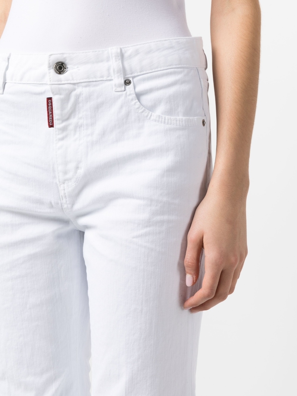 White Bull cropped jeans - 5