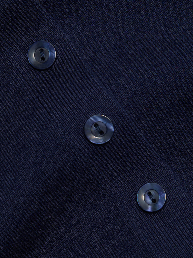 Women's Bentley Cotton Polo Sweater - Navy 7
