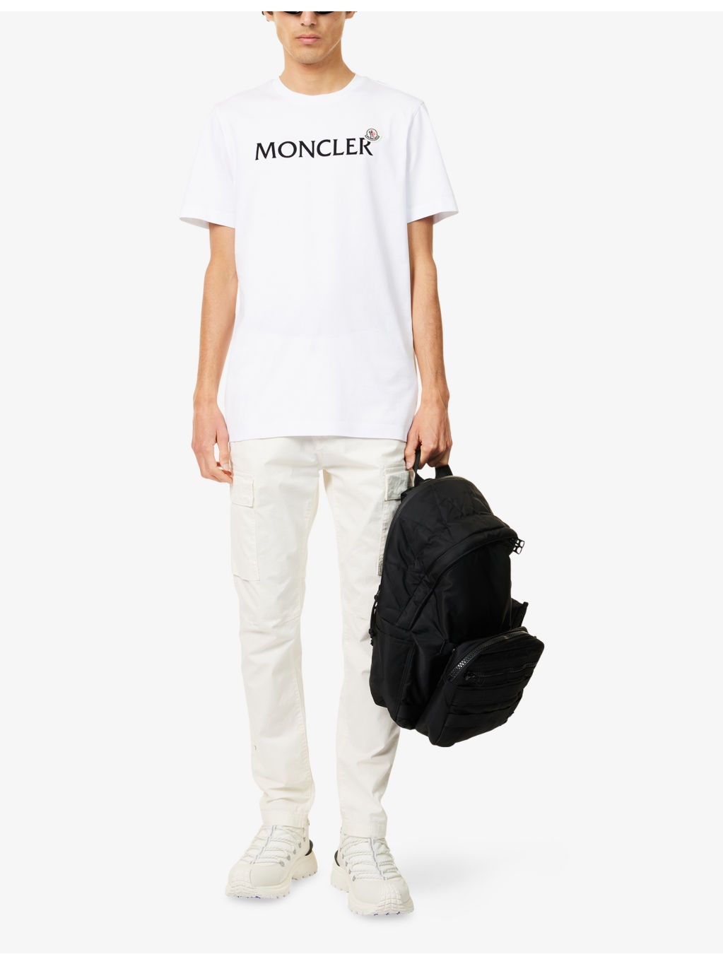 Flocked-Logo Badge Short-Sleeve Cotton-Jersey T-Shirt - 2