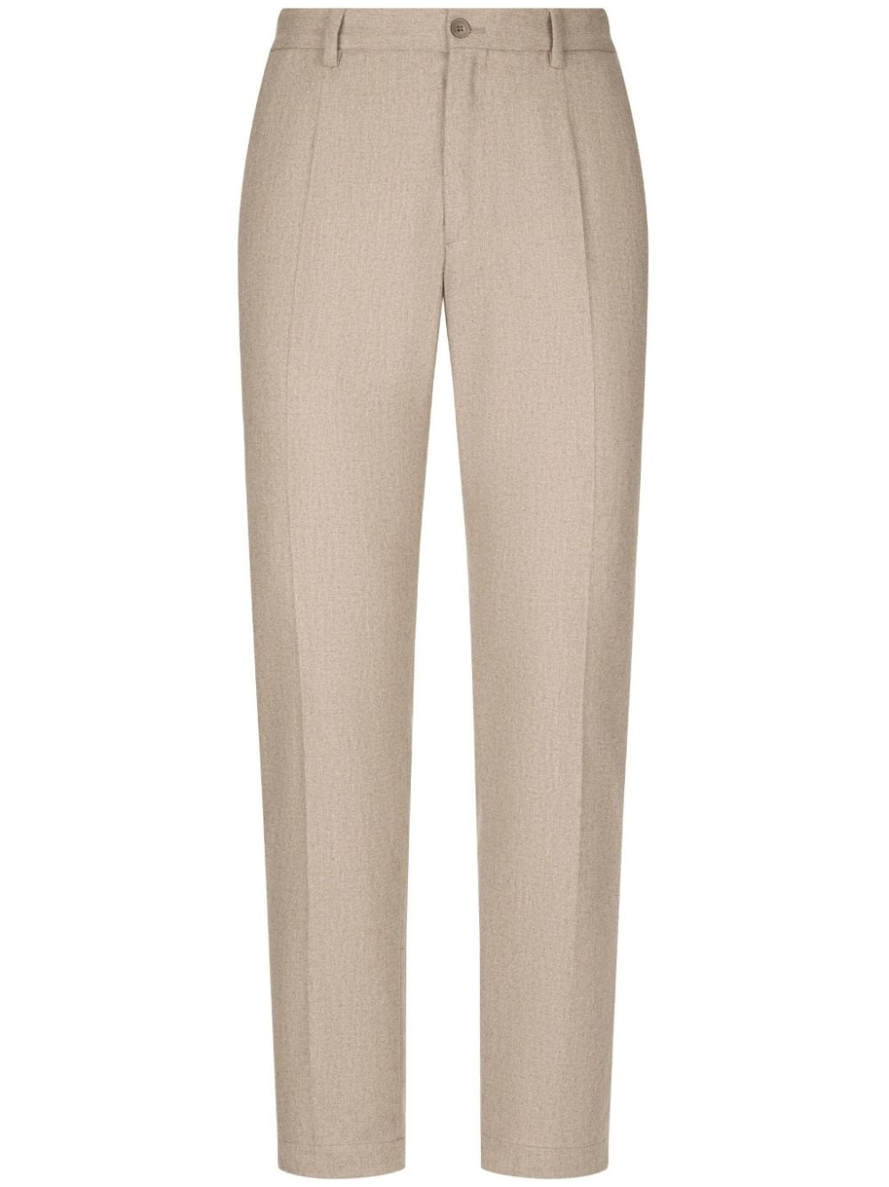 PRESSED-CREASE TAILORED TROUSERS - 1