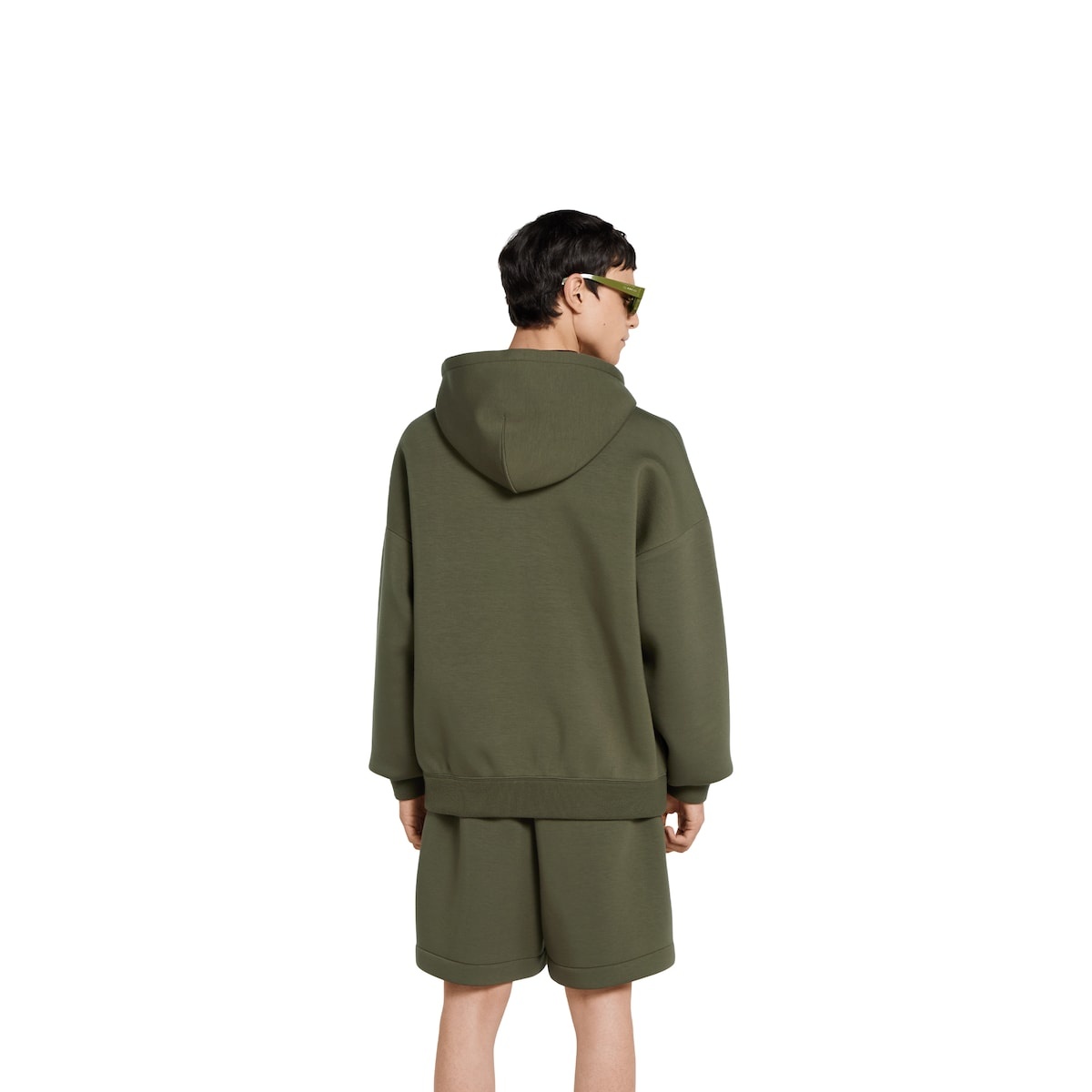 Embroidered hooded jersey sweatshirt - 4