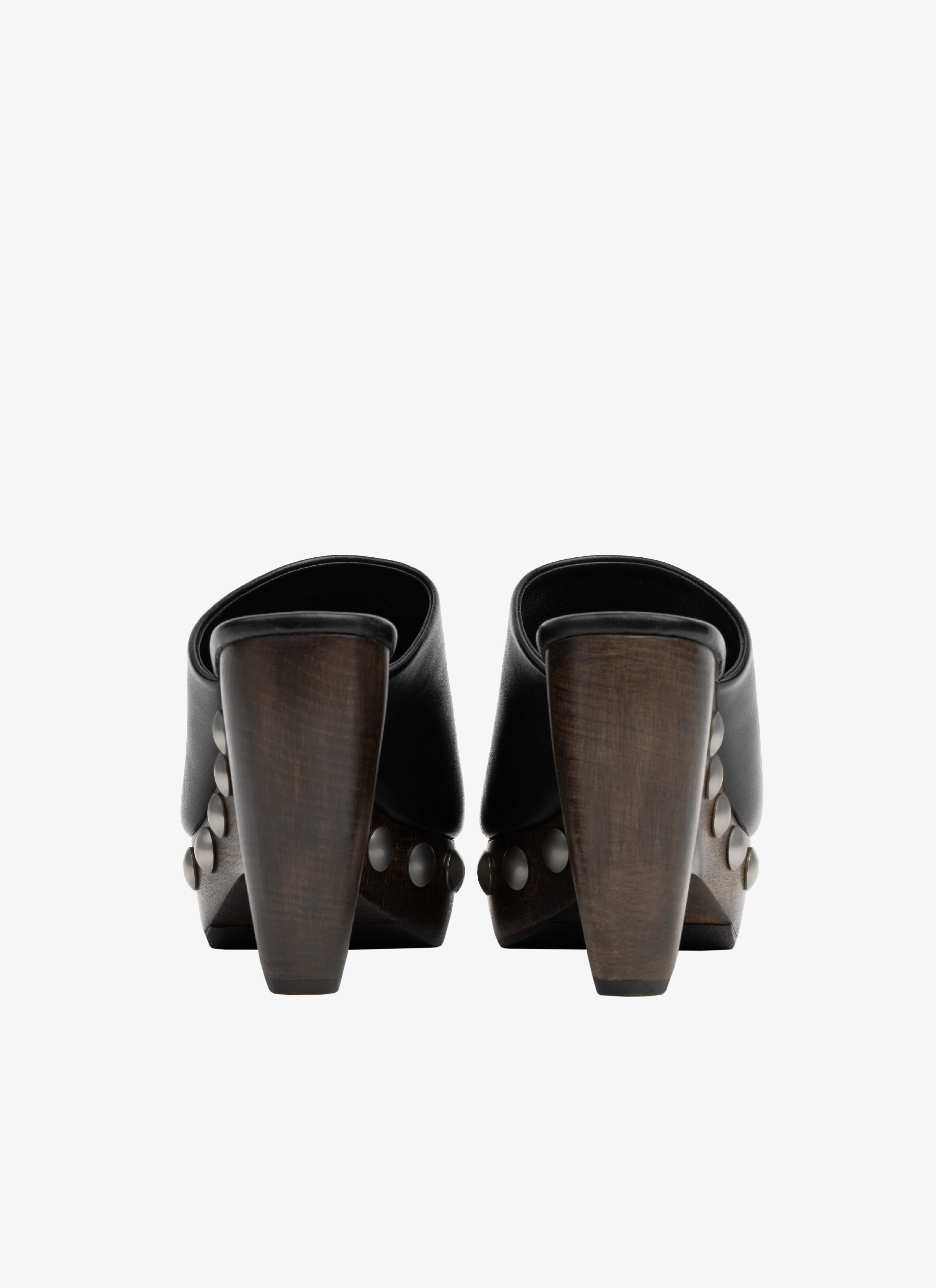 LE SABOT CLOGS IN CALFSKIN & WOOD - 3