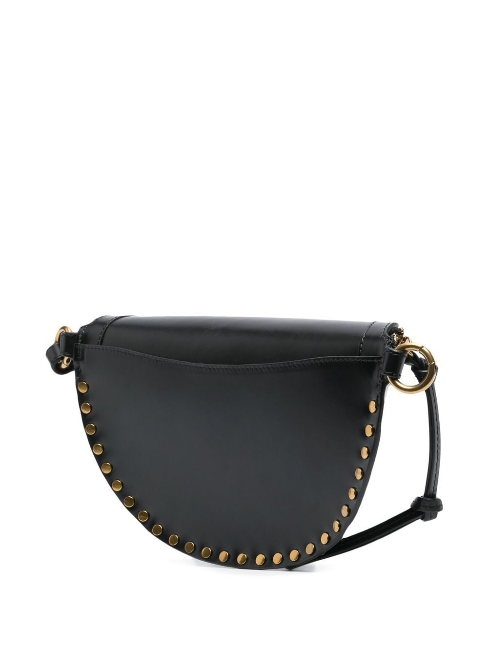 logo-print leather belt bag - 3