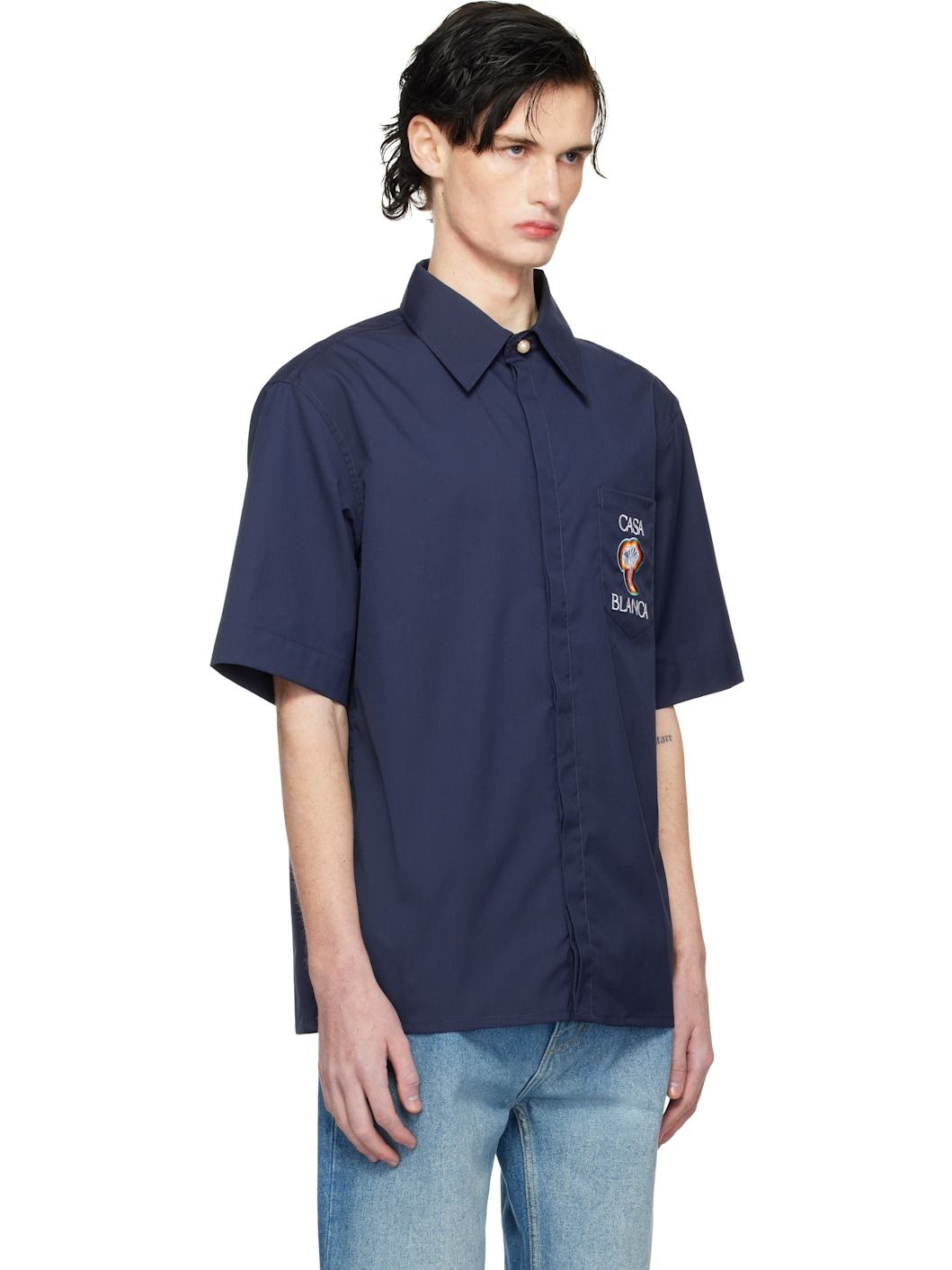 Navy Short Sleeve Shirt - 2