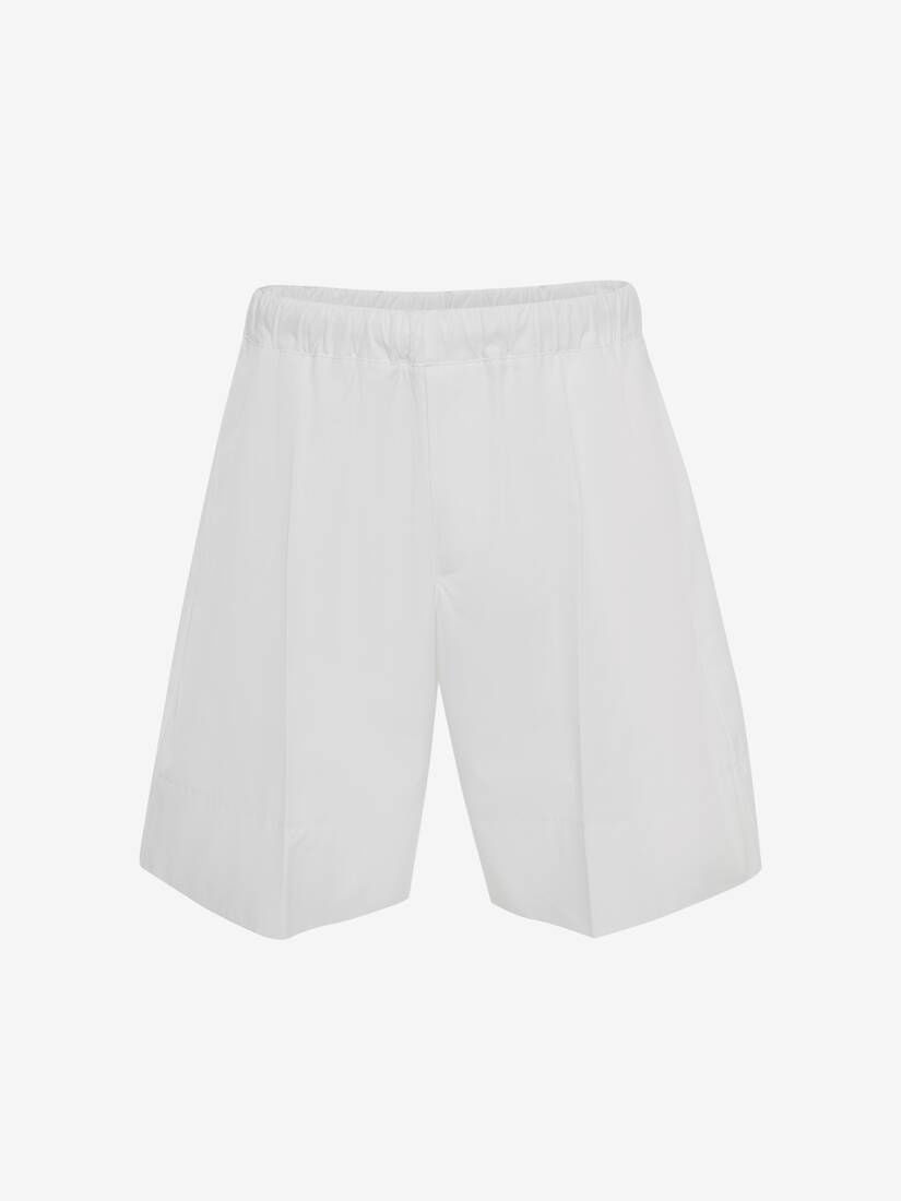 Wide Leg Shorts in White - 1