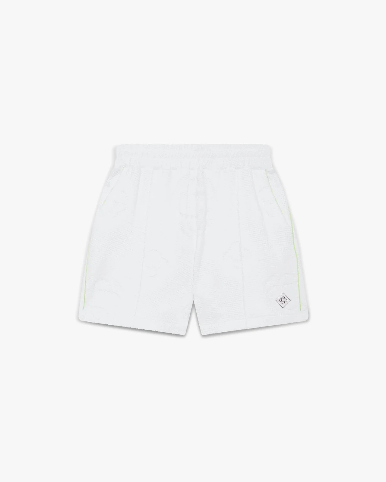 White Towelling Monogram Short | Casablanca Paris - 1