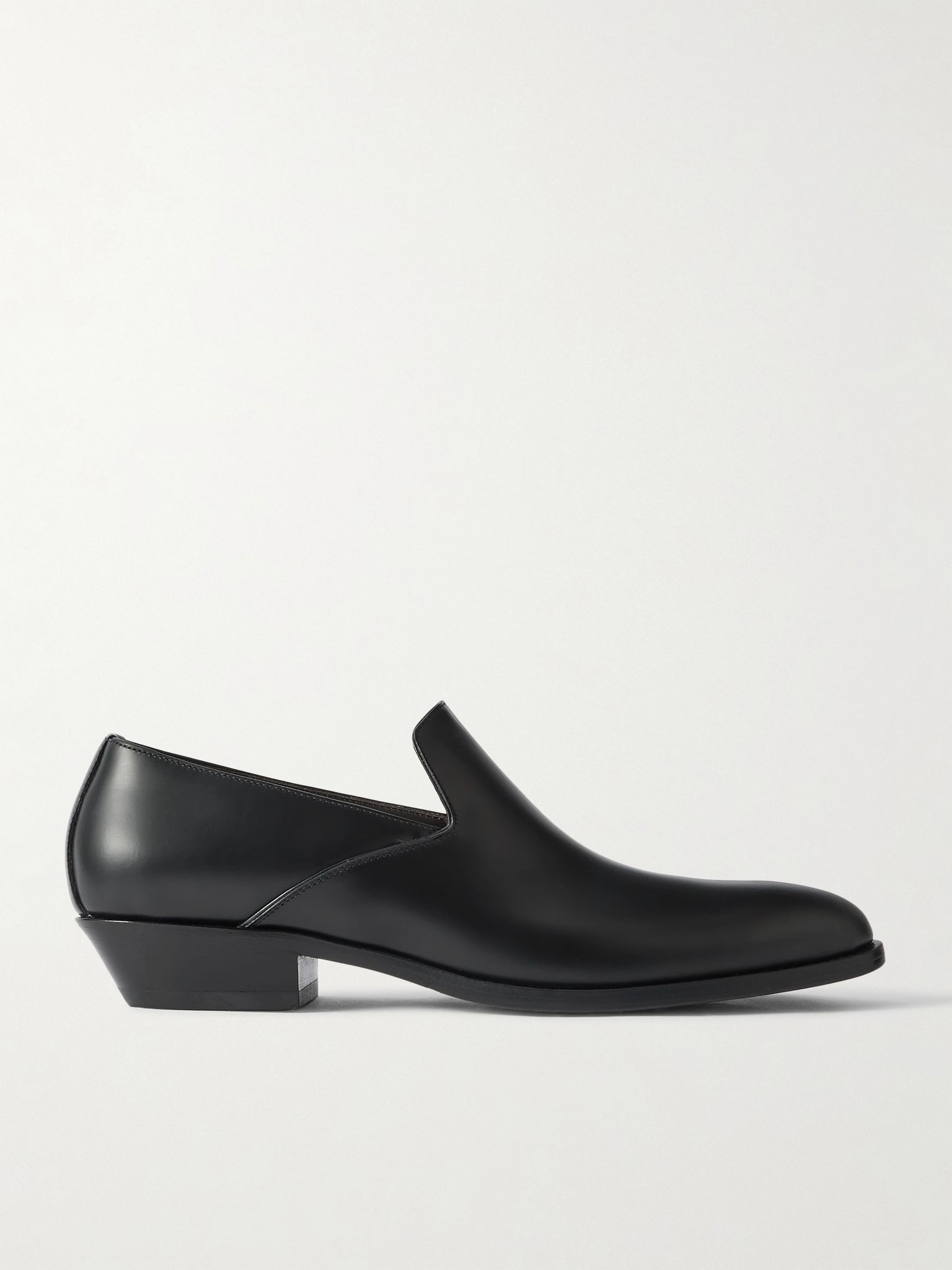 Western leather loafers Black - 1