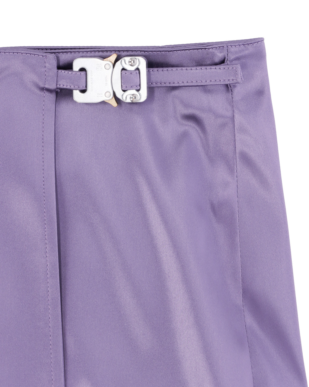 MICRO BUCKLE SATIN SKIRT - 6