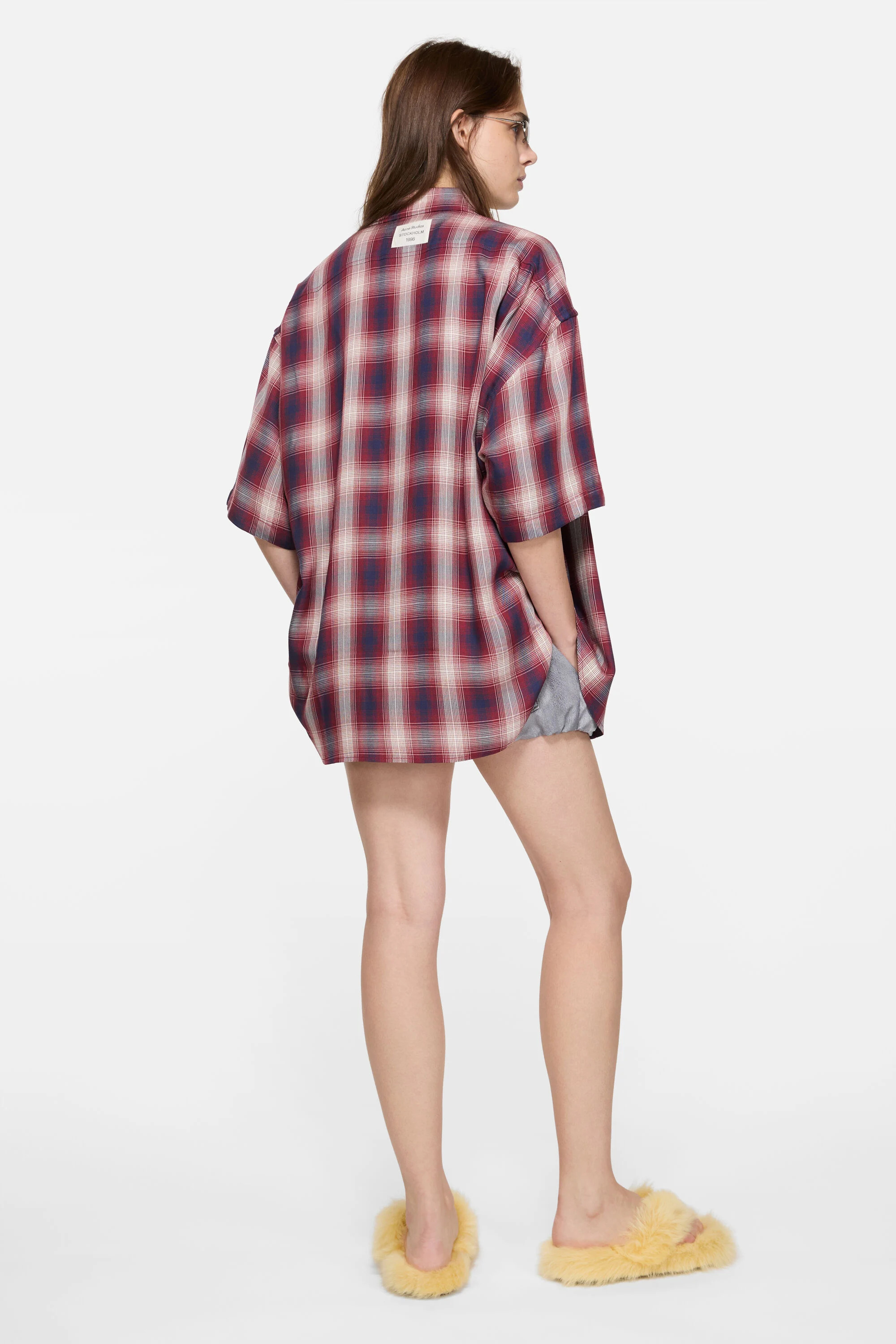 Button-up shirt - Red/blue - 3