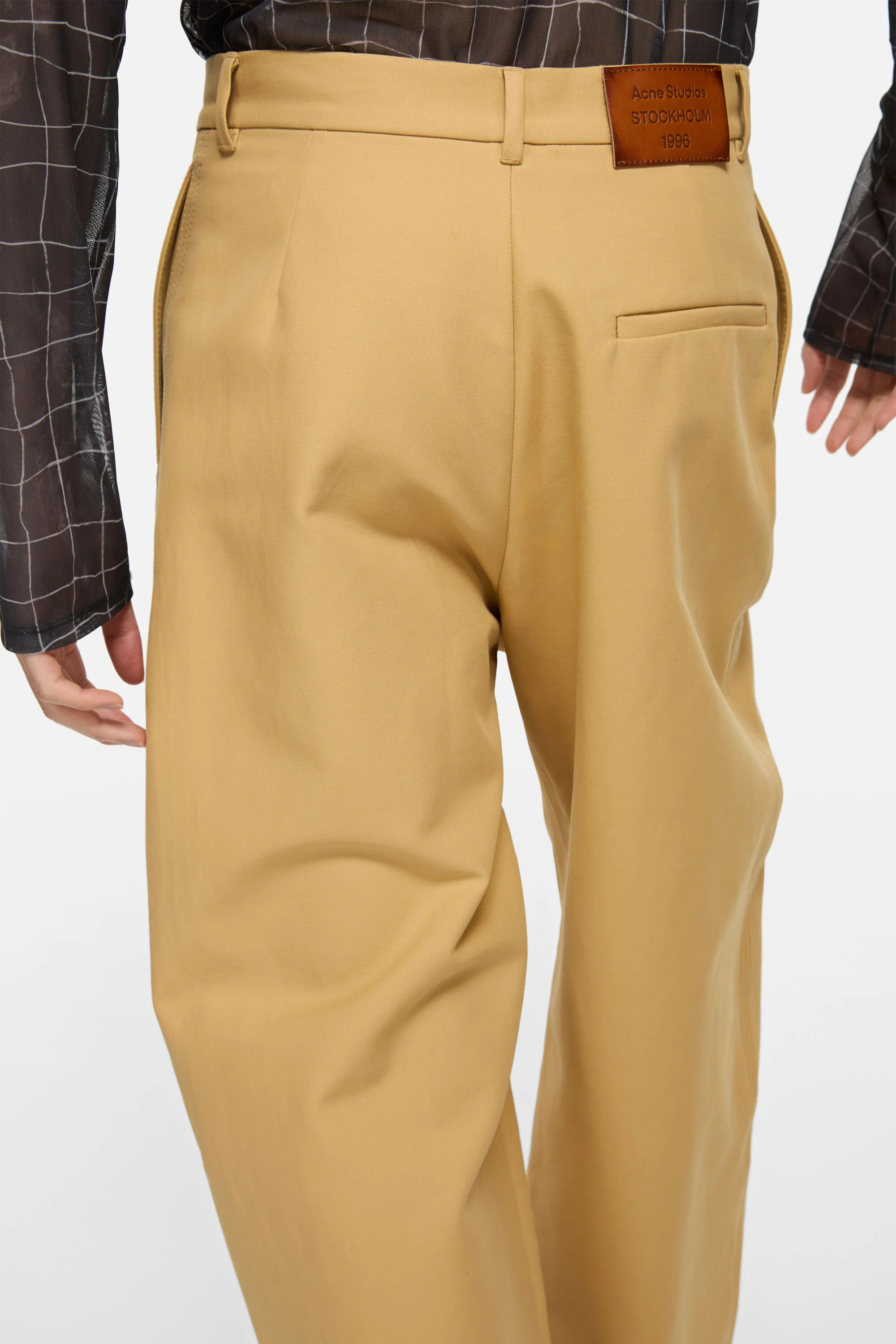 Satin trousers - Sand beige - 4