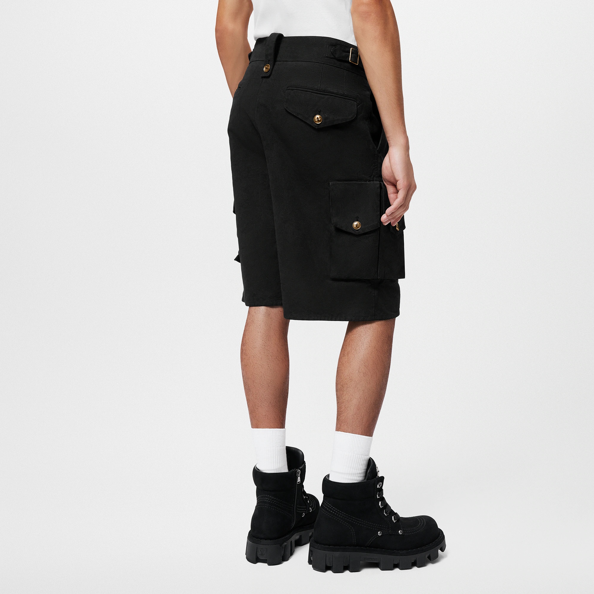 Cotton Utility Cargo Shorts - 5