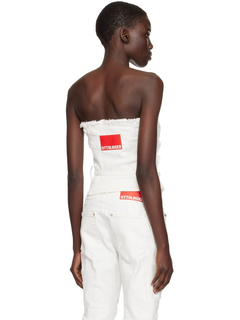 White Belt Denim Tank Top 3