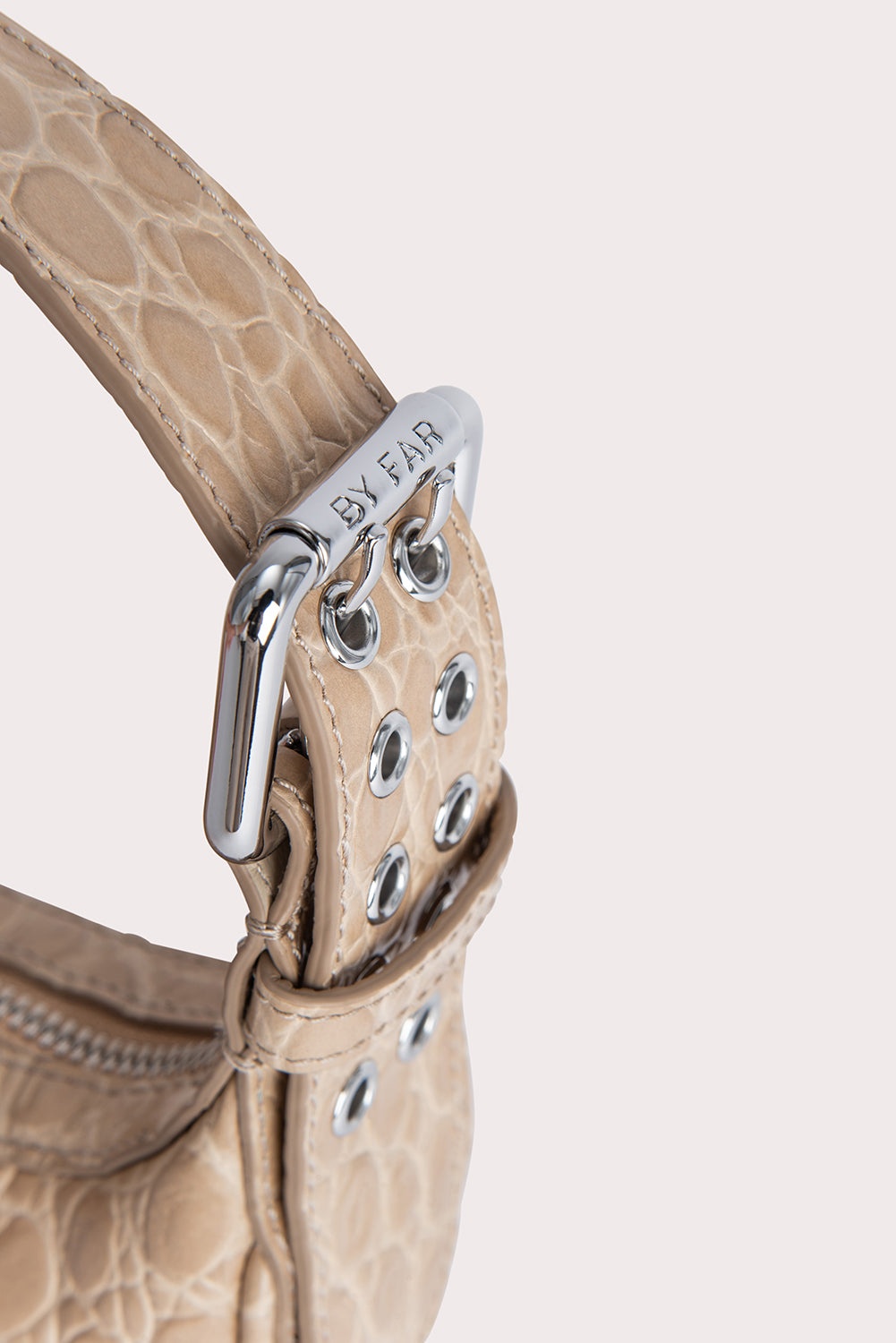 Mini Soho Kraft Circular Croco Embossed Leather - 7