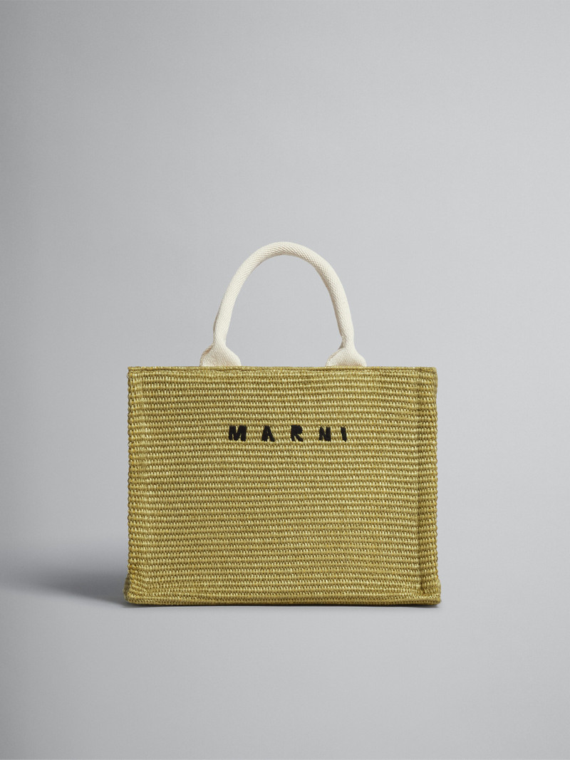 그린 라피아 SMALL TOTE 부대 - 1