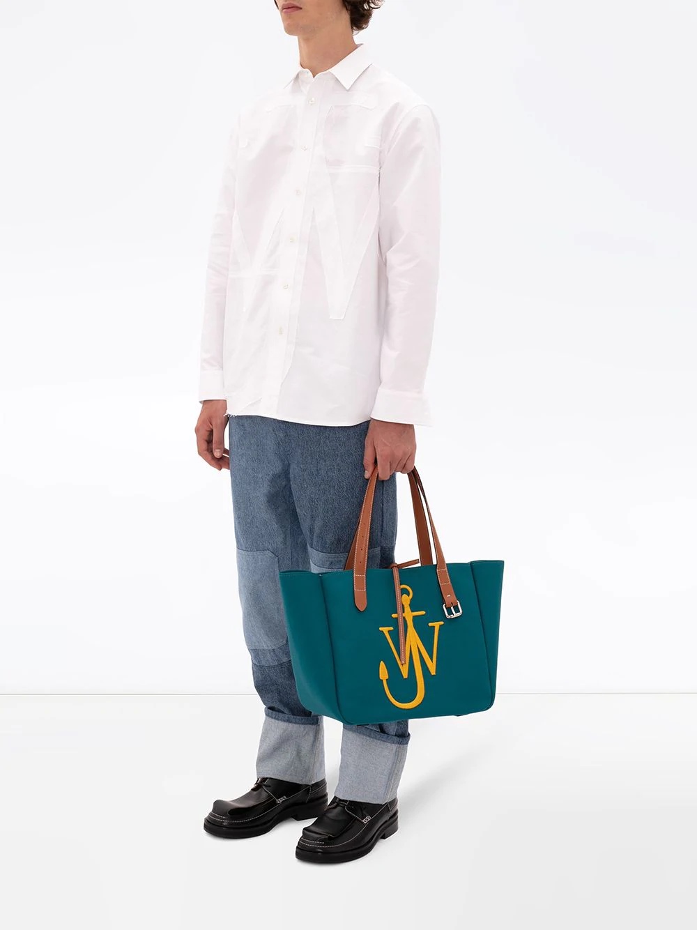 logo-embroidered tote bag - 2