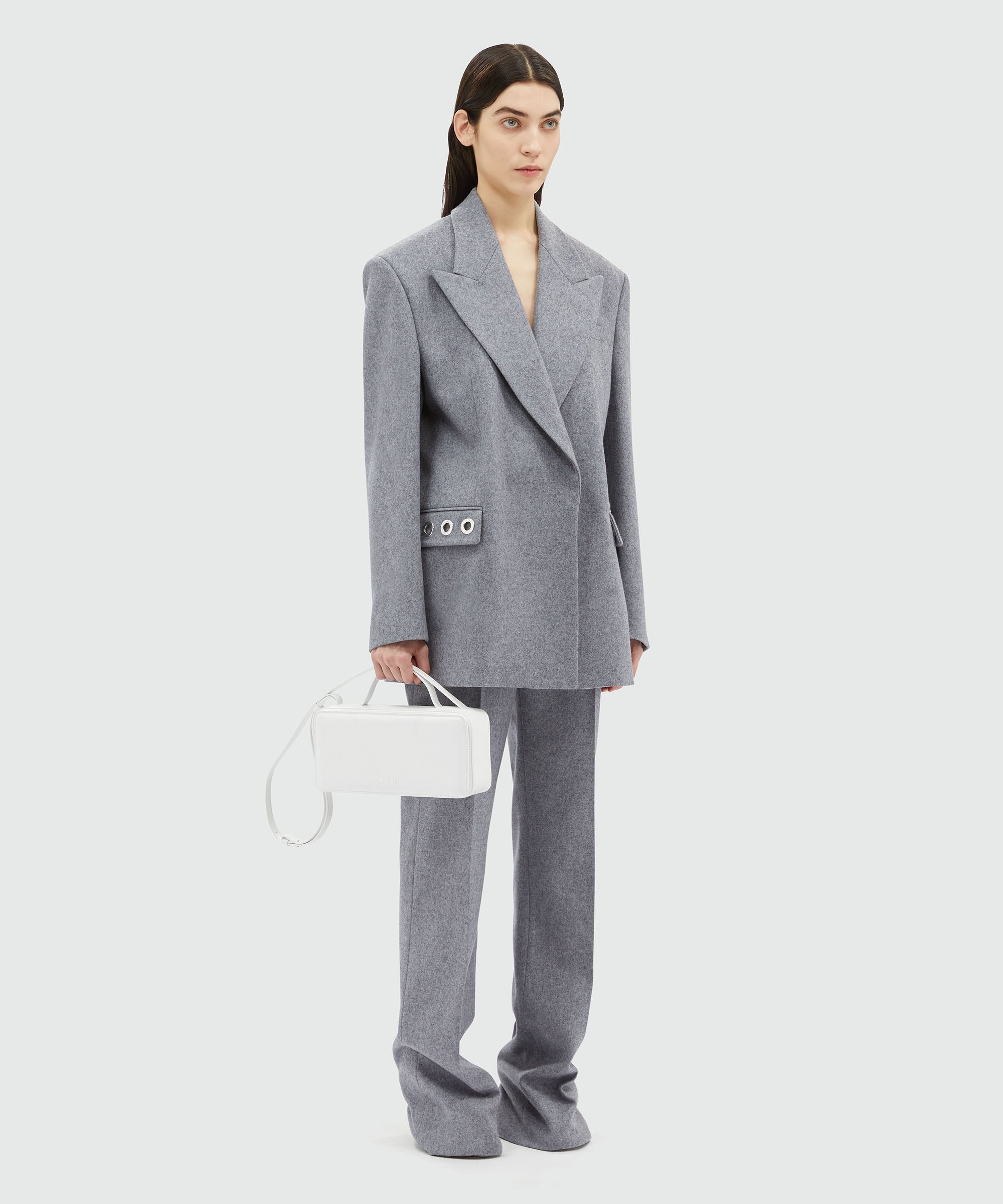Structured wool jacket with studs - 4
