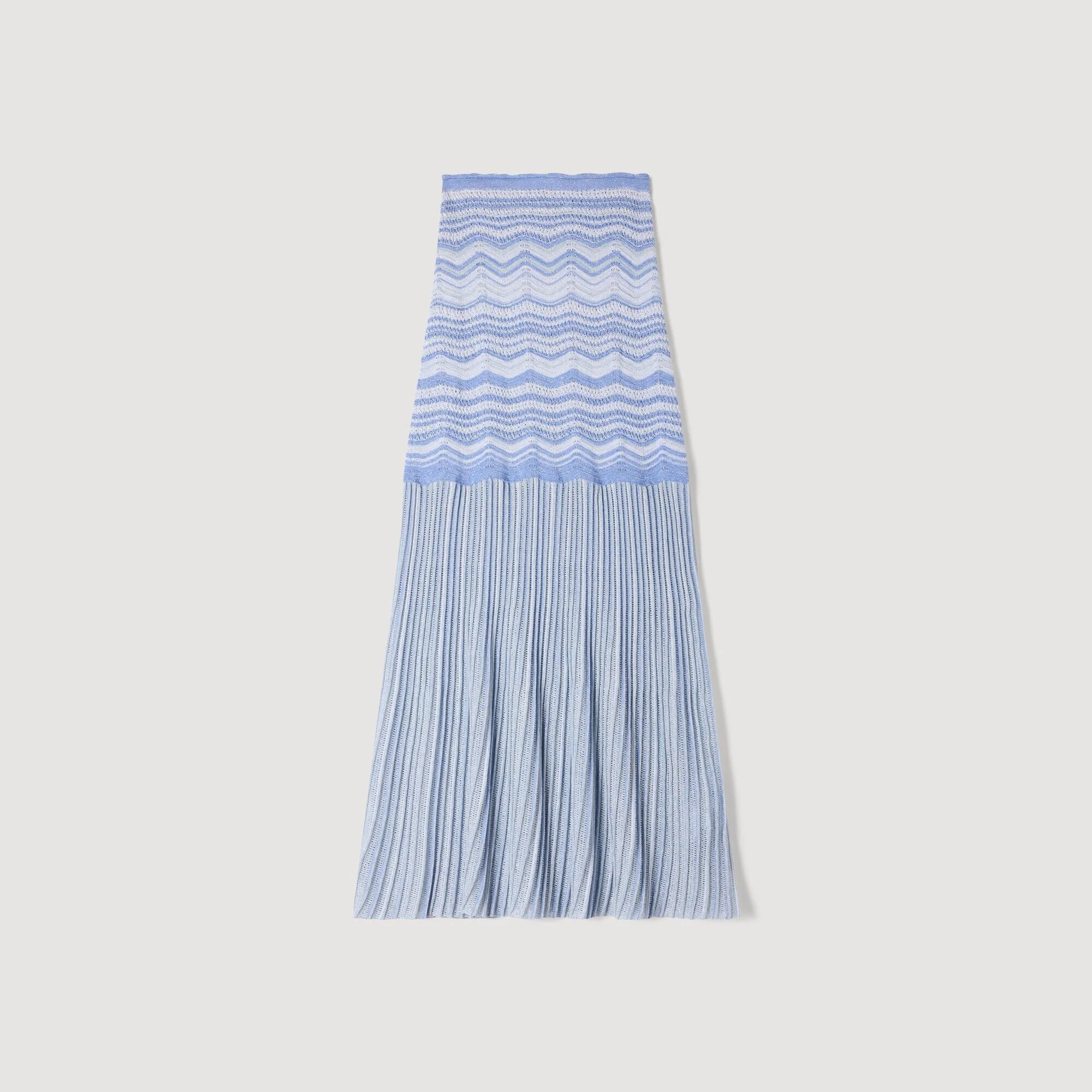 MAXI DECORATIVE KNIT SKIRT - 1