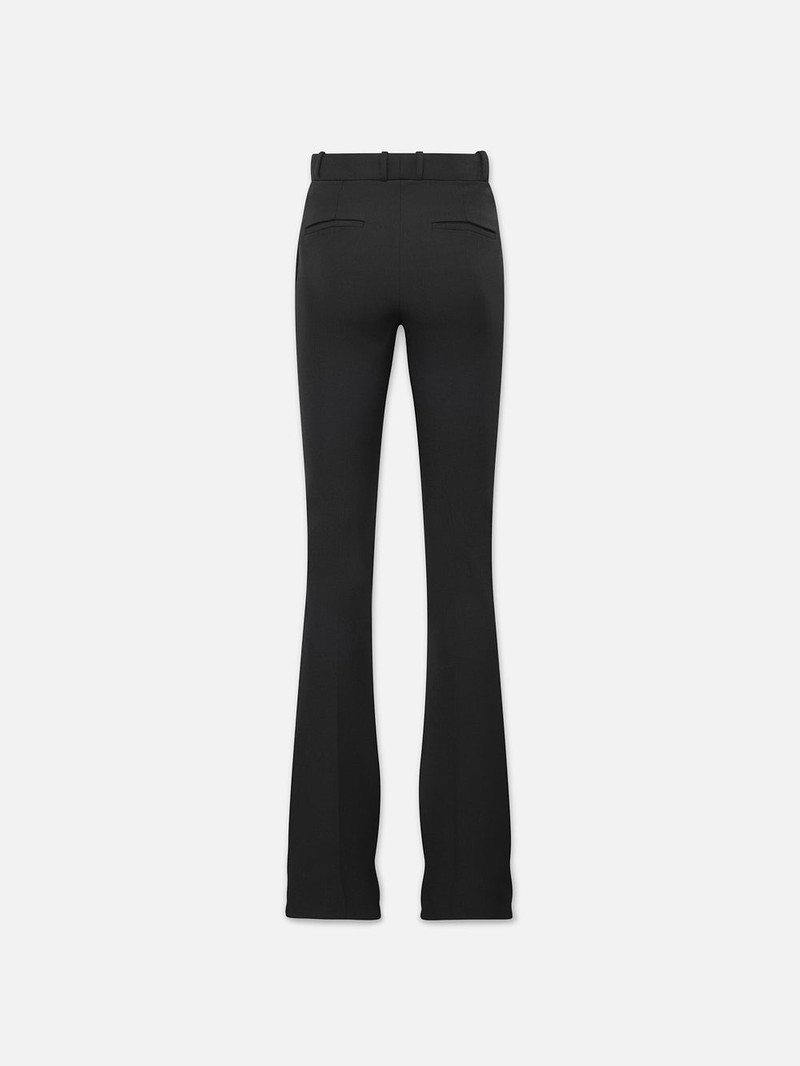 FRAME The Slim Stacked Trouser in Black outlook