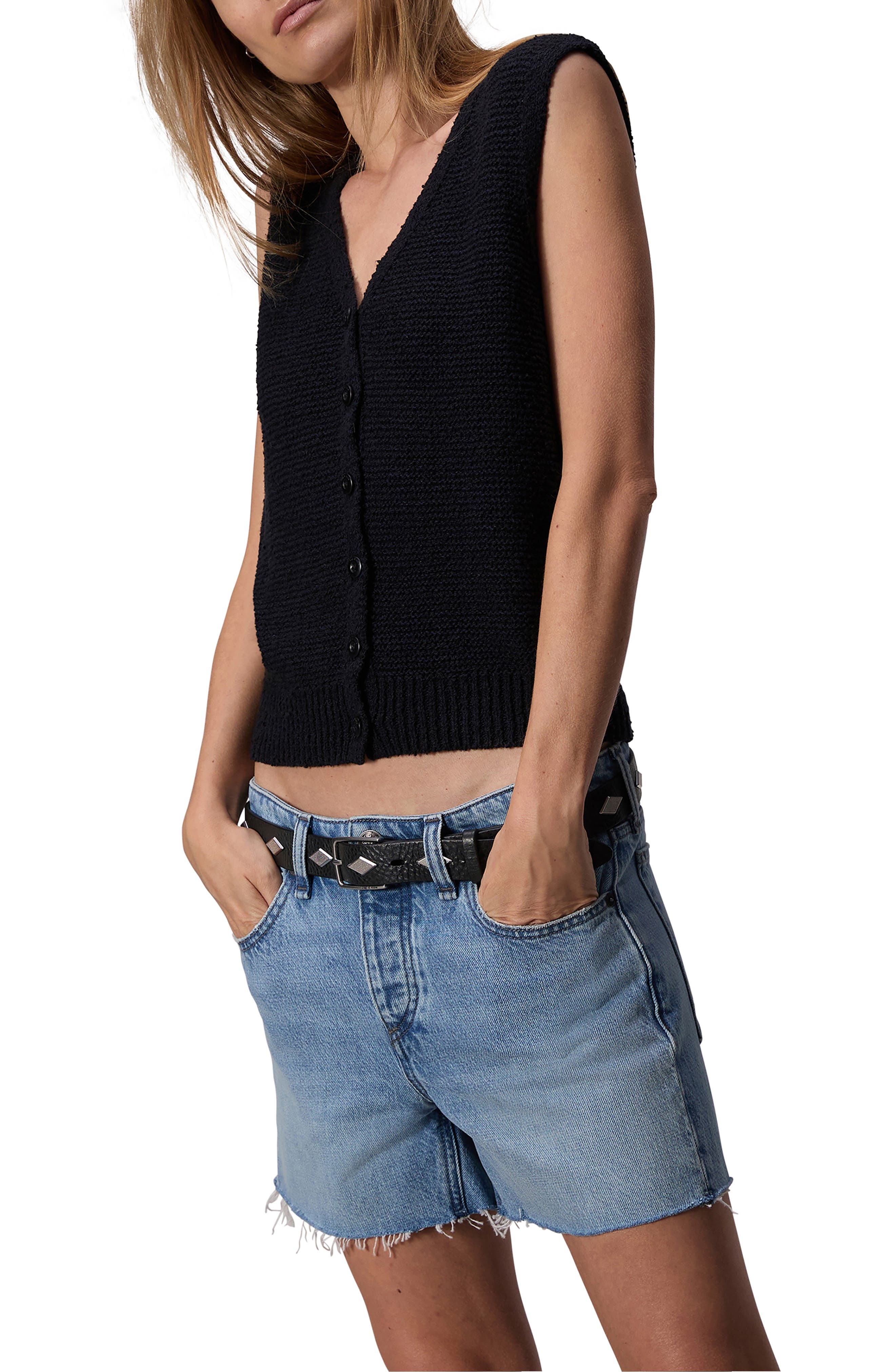 Dre Low Rise Cutoff Denim Shorts - 6