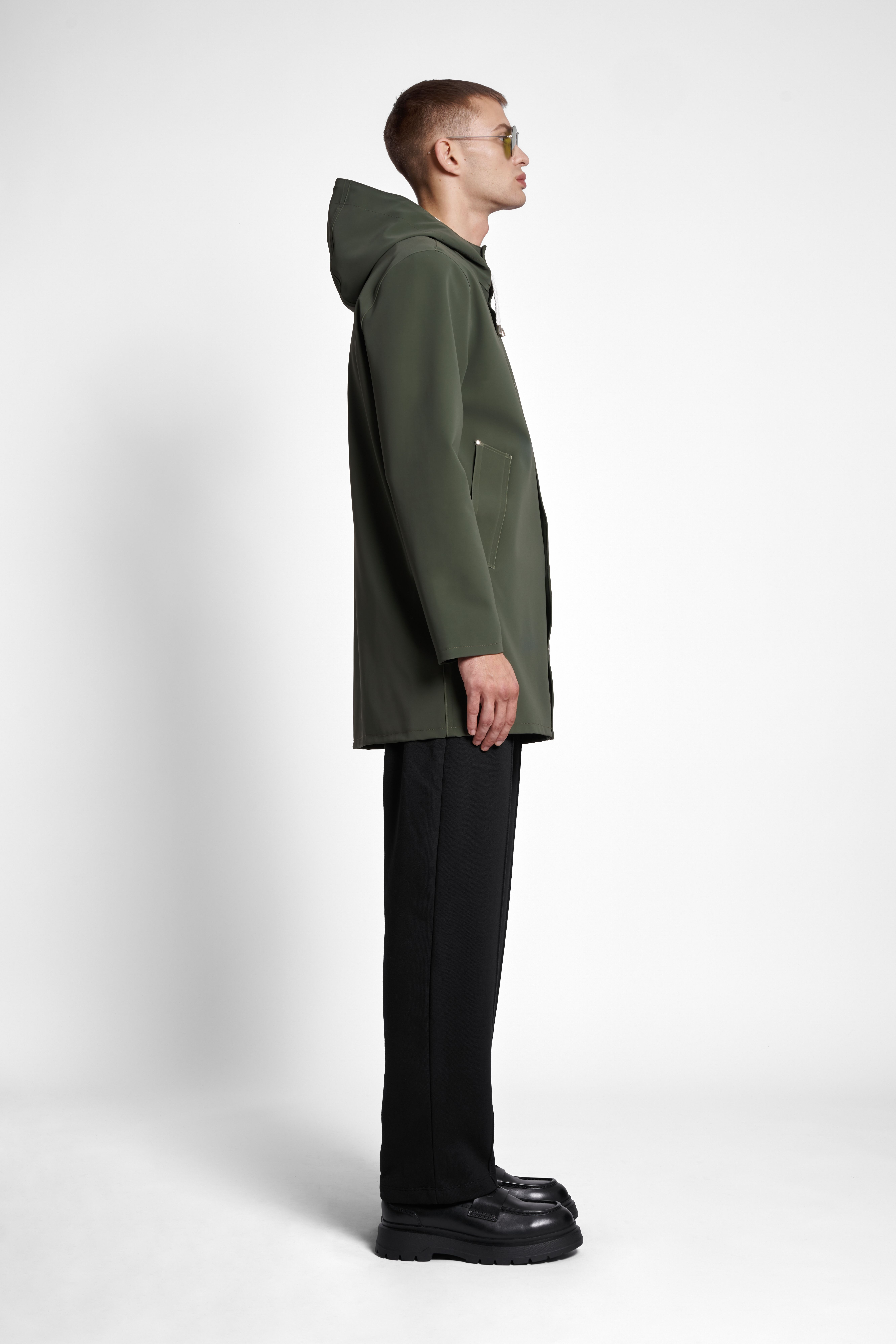 Stockholm Matte Raincoat Green - 3