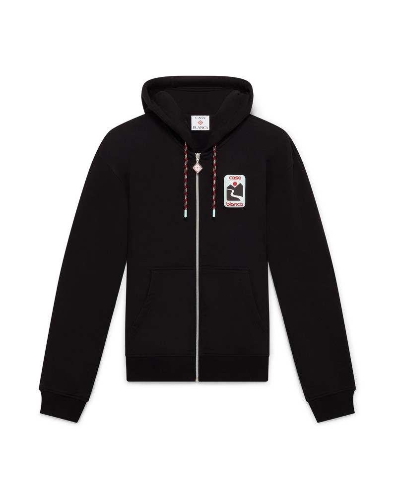 Sunset Valley Zip Hooded Sweatshirt | Casablanca Paris 1