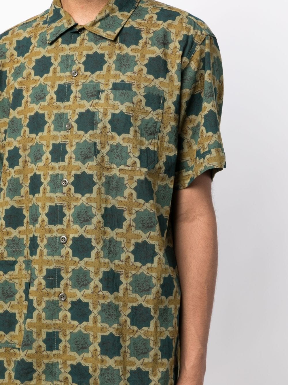 zalij-pattern cotton shirt - 5