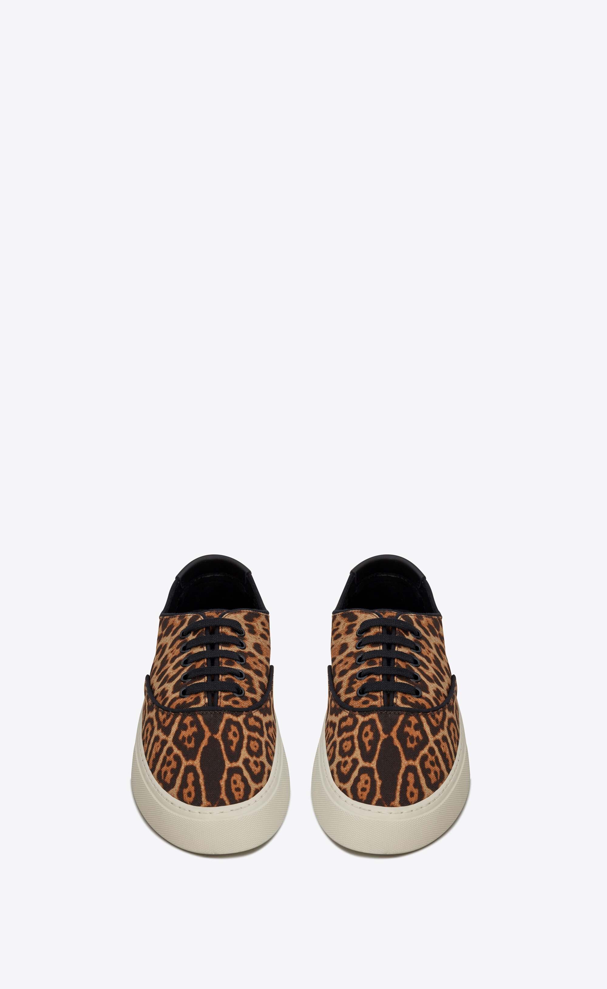 venice sneakers in leopard-print canvas - 2