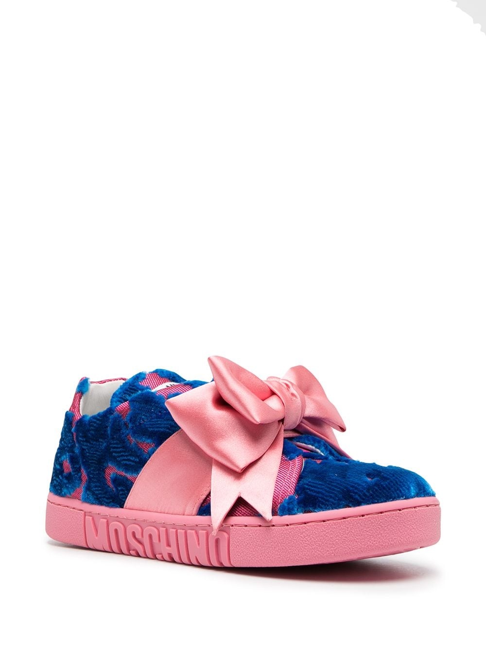 patterned bow detail sneakers - 2