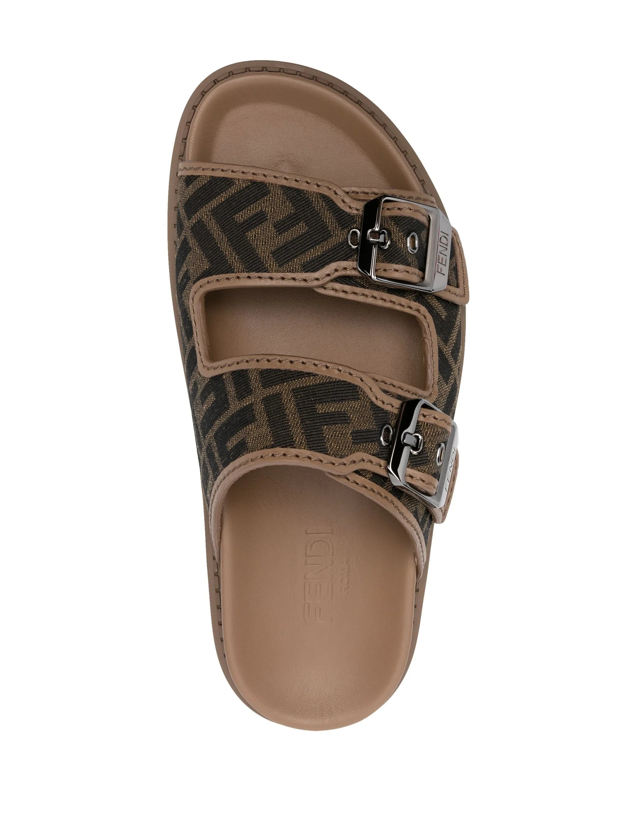 Fendi Feel FF-jacquard Sandals - 3