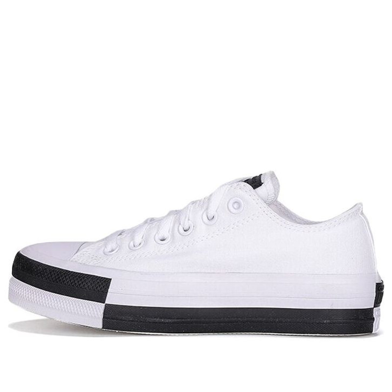 (WMNS) Converse Chuck Taylor All Star Black White Sneakers 568656C - 1