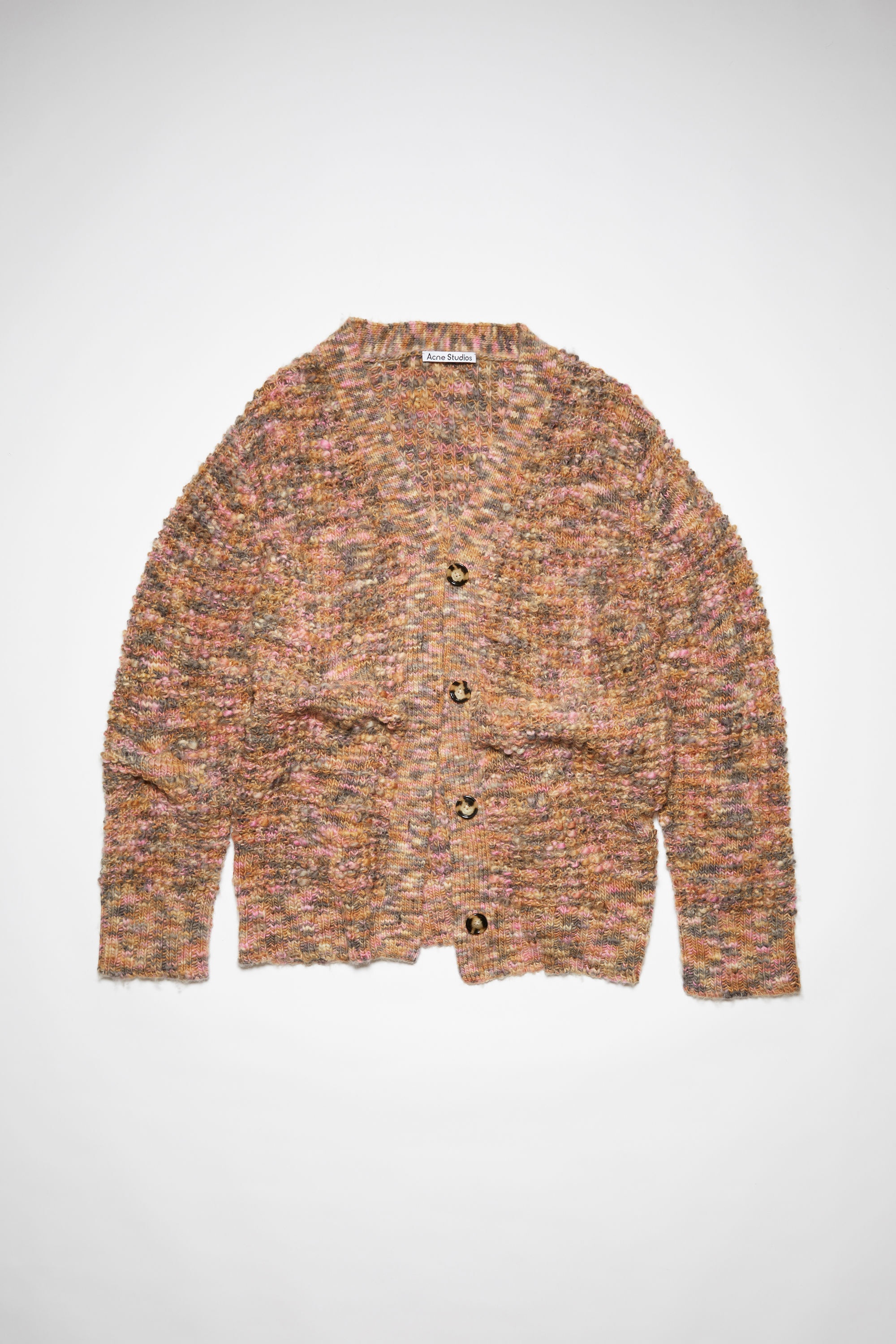 Button-up wool cardigan - Pink/multi - 6