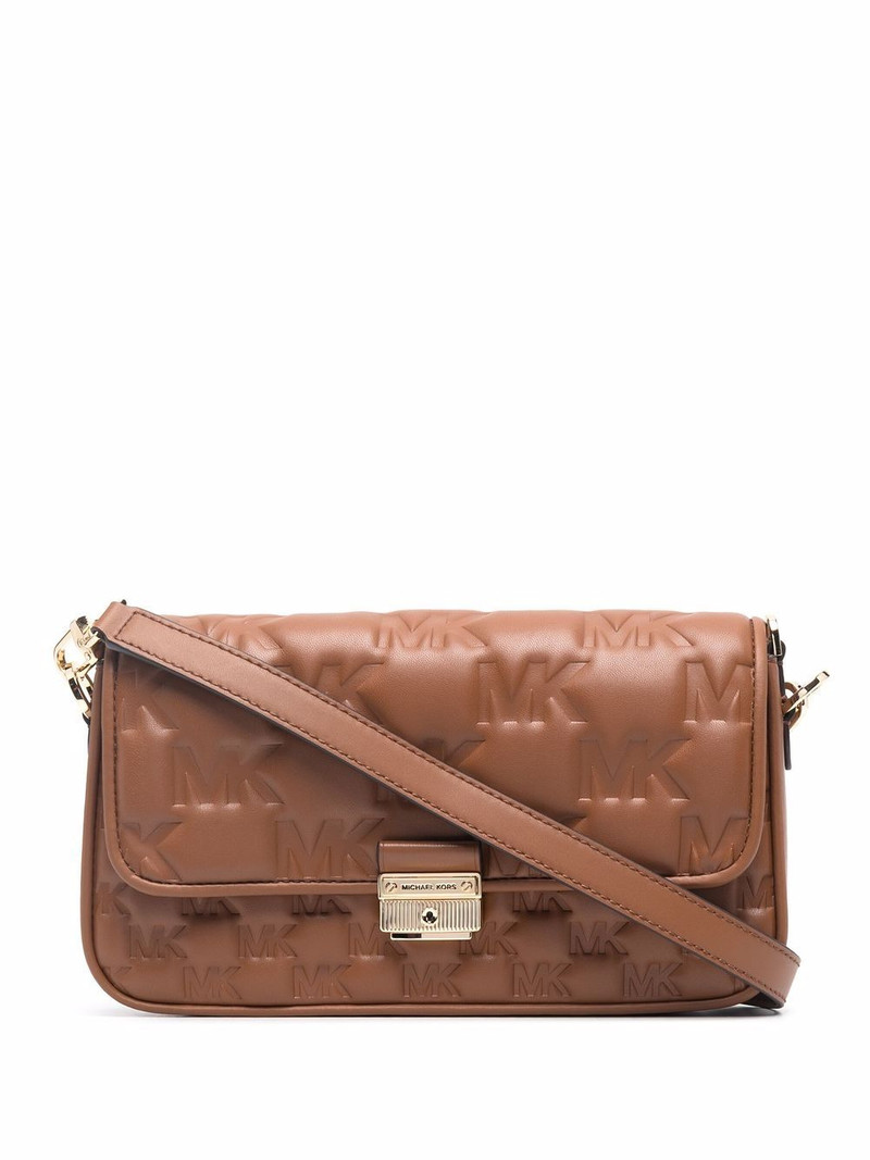 small Bradshaw logo-embossed crossbody bag 1