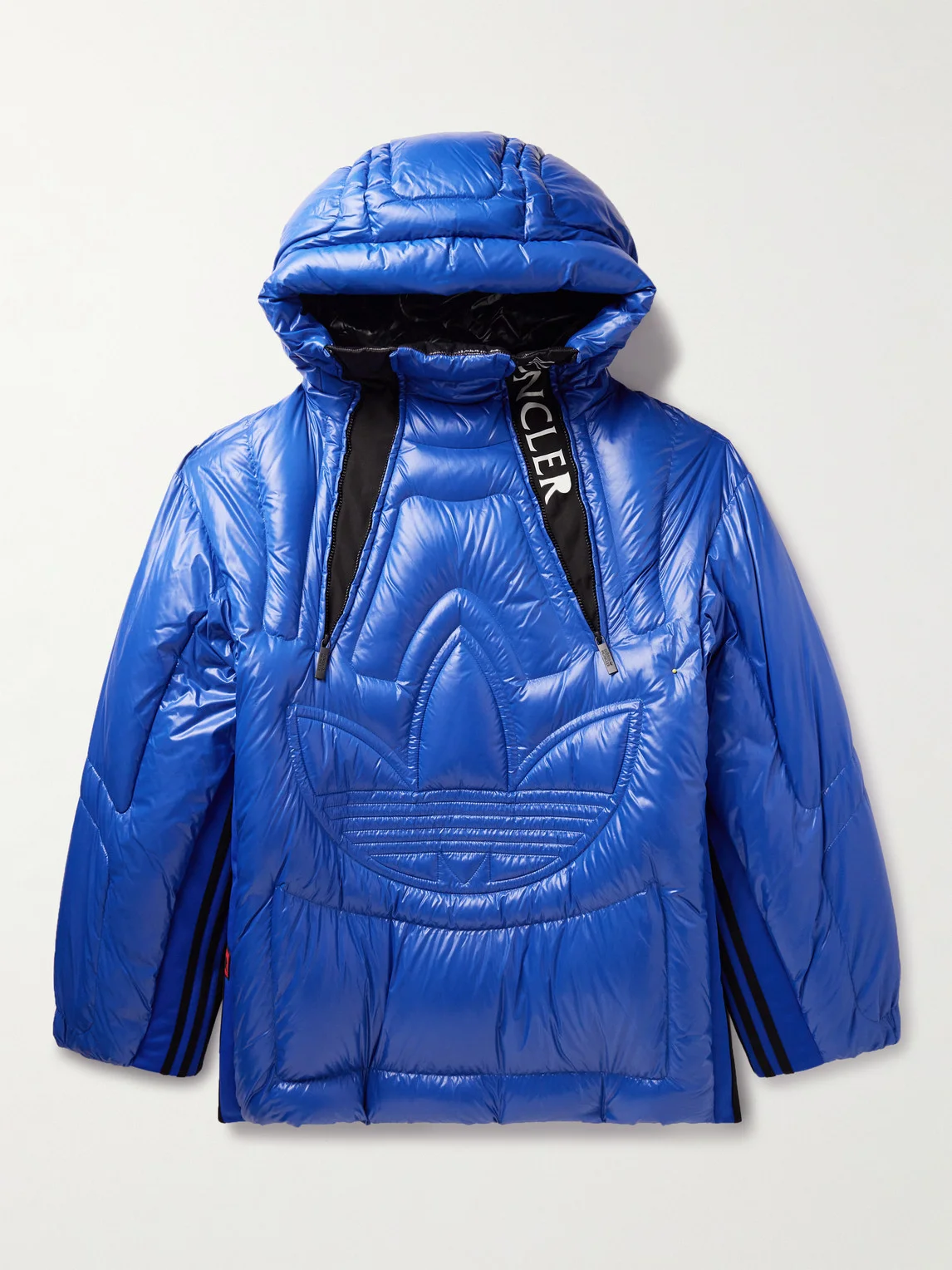 adidas Originals Chambery Canvas-Trimmed Quilted Glossed-Shell Hooded Down Jacket - 1