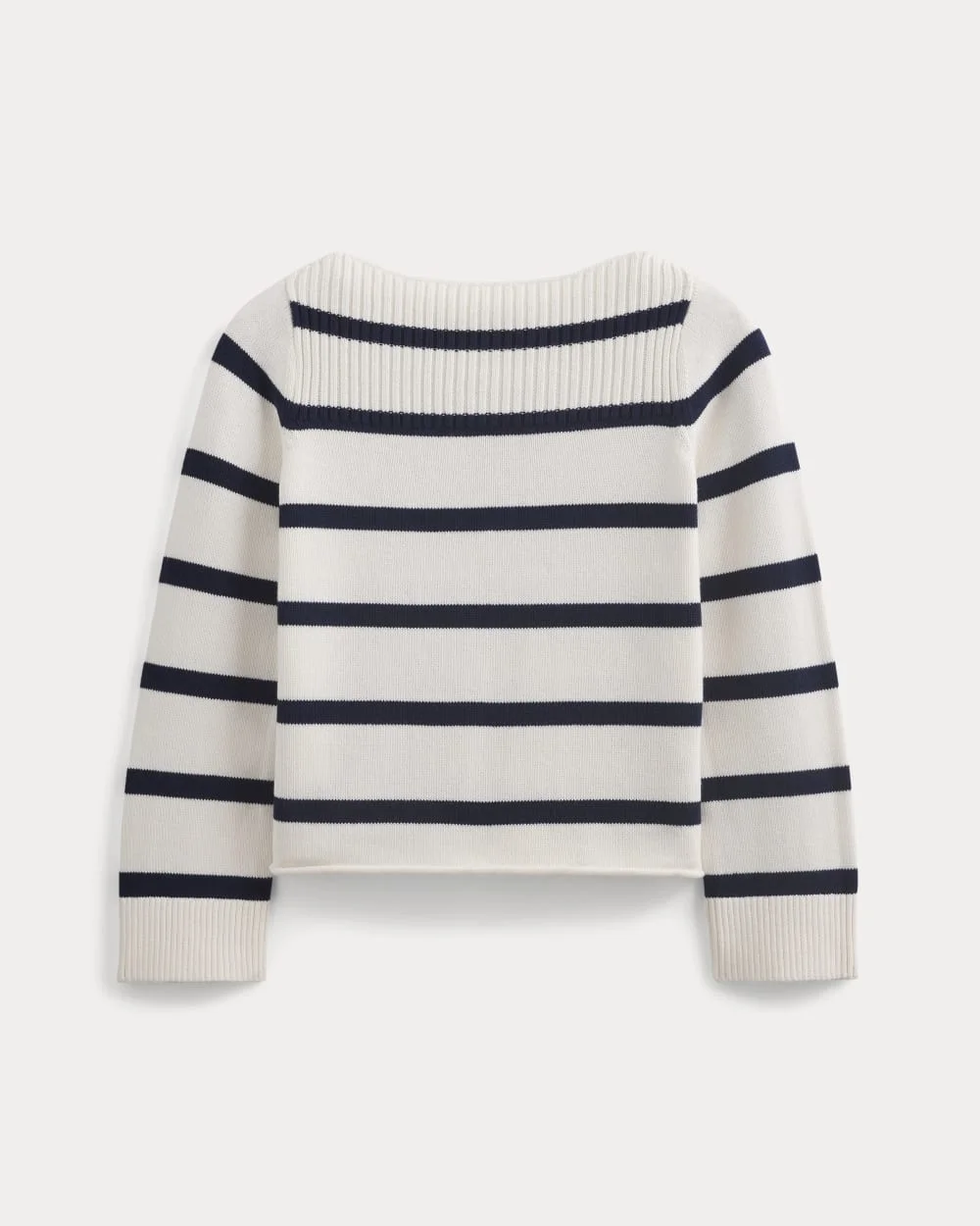 STRIPED BOATNECK SWEATER IN EVERYDAY COTTON - 1