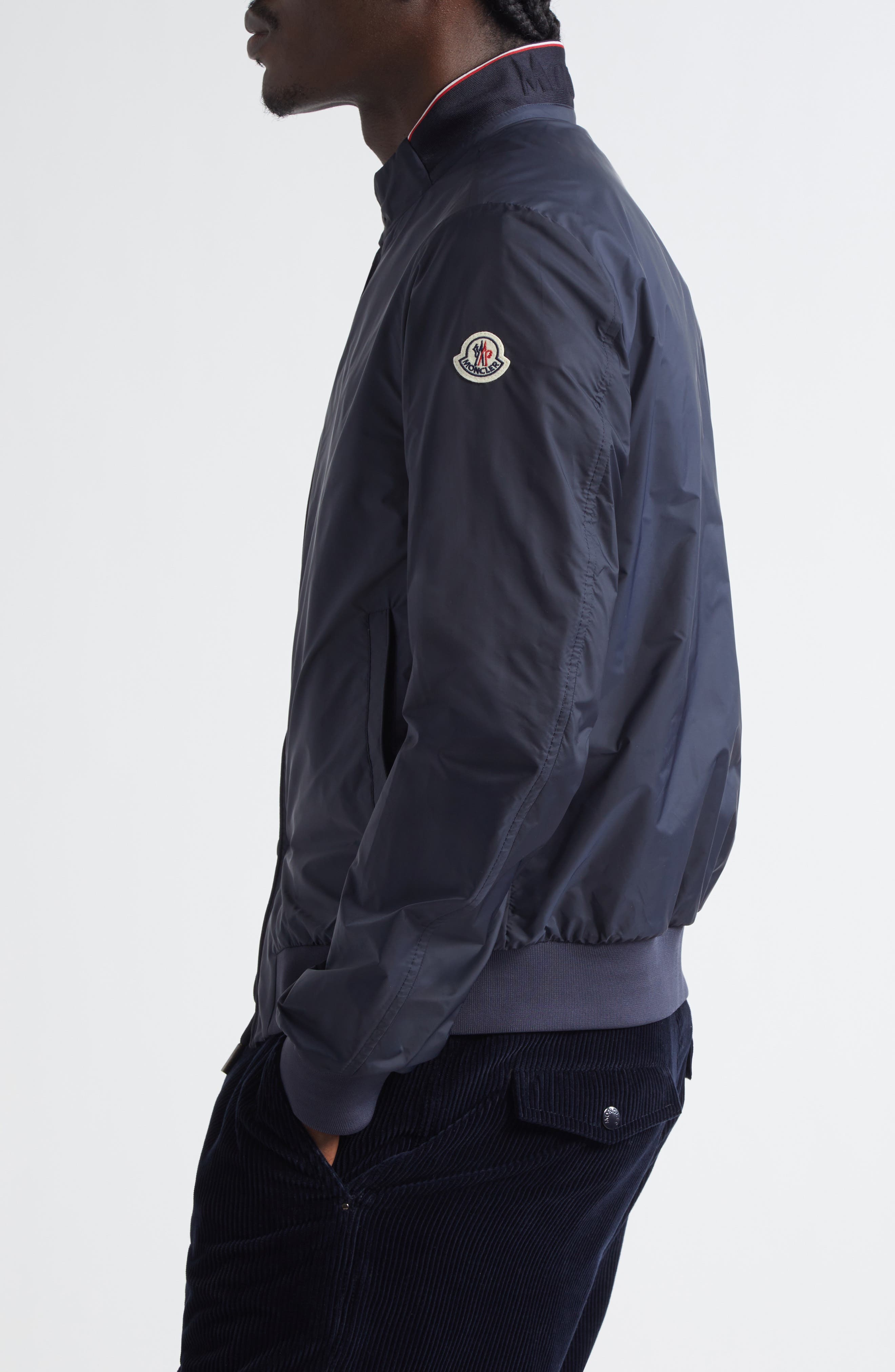 Moncler Reppe Rain Jacket in Greyish Navy at Nordstrom - 3