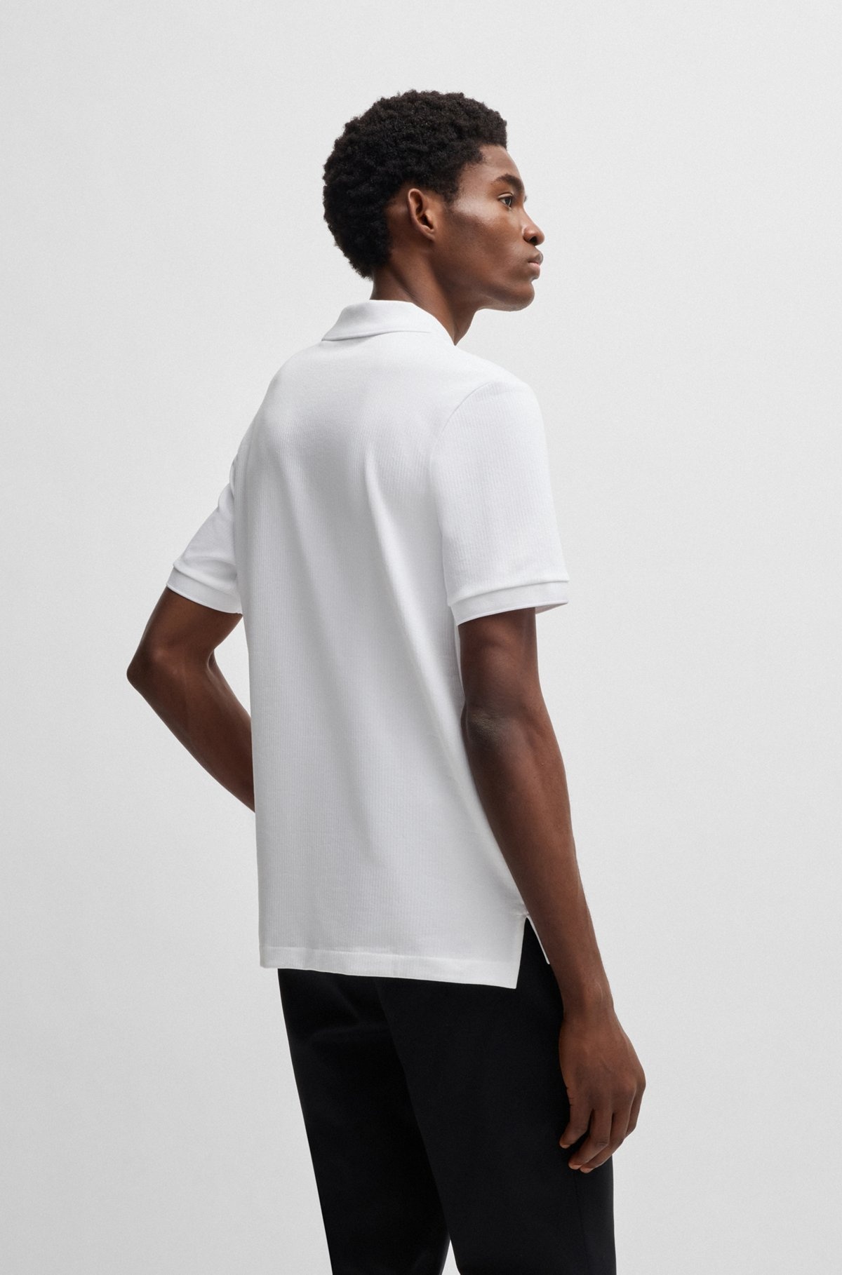 POLO SHIRT WITH SEERSUCKER STRUCTURE - 5