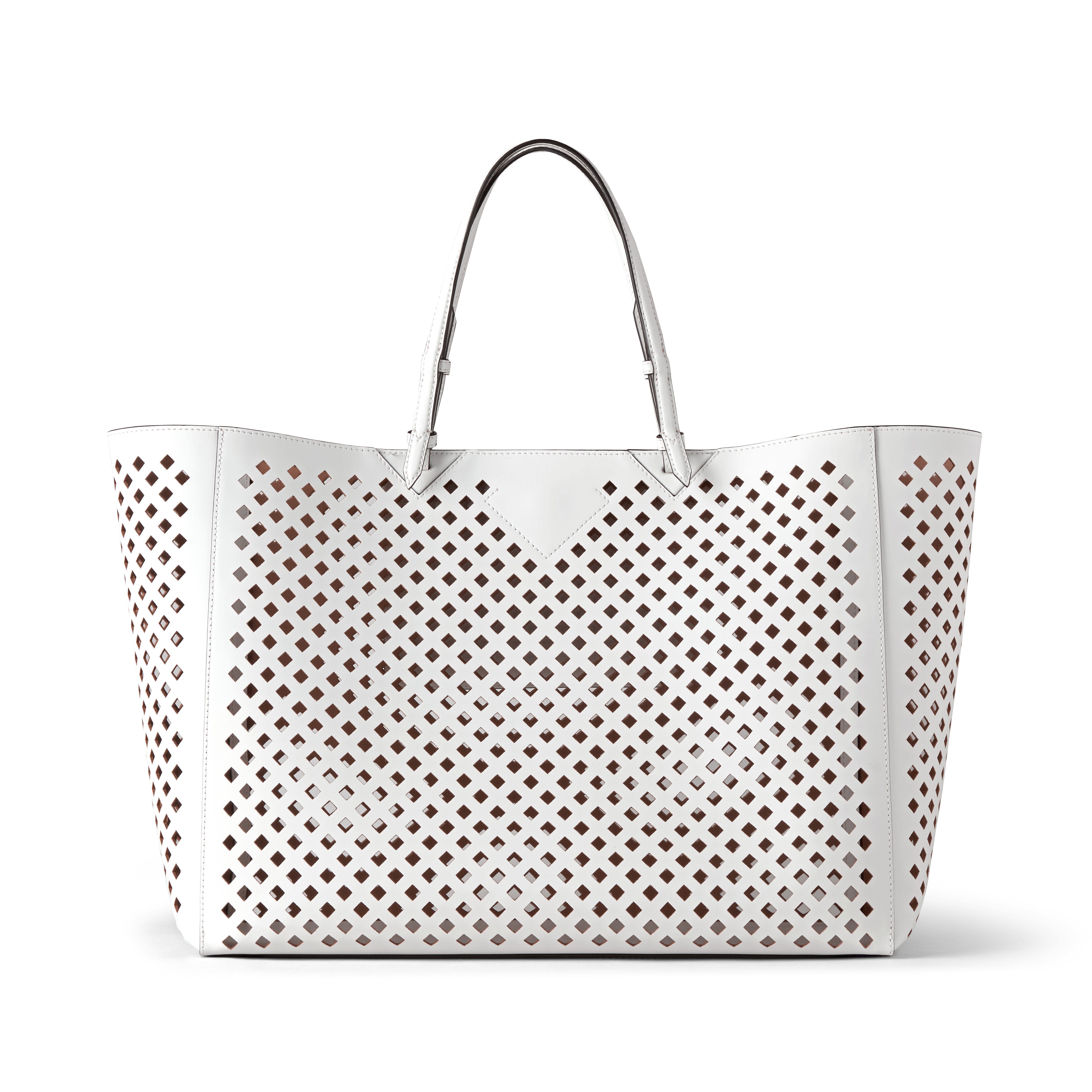 Mulberry XL Perforated Leather Tote in White at Nordstrom - 2