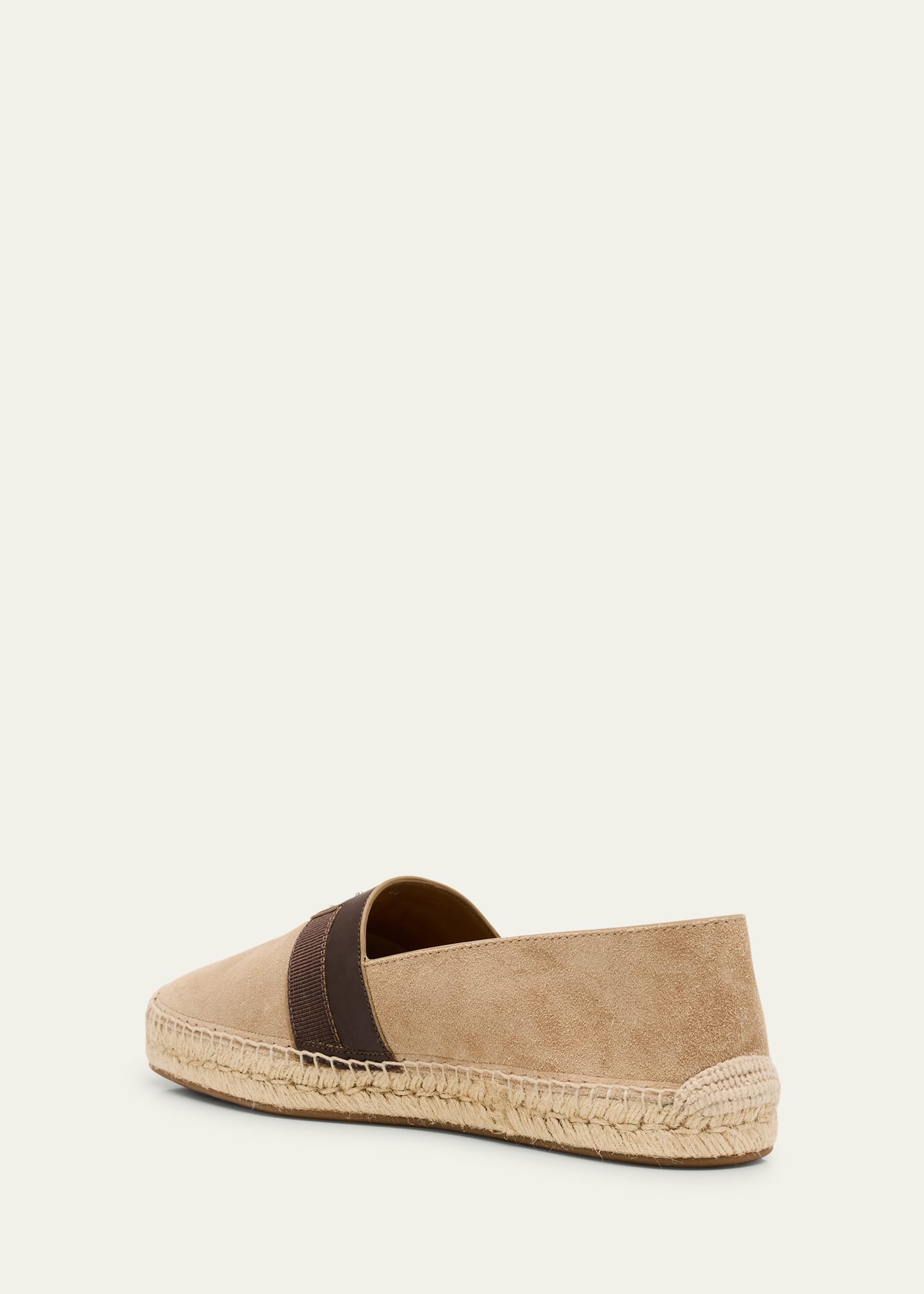 Men's Alfarica Reversed Nubuck Leather Red-Sole Espadrilles - 4