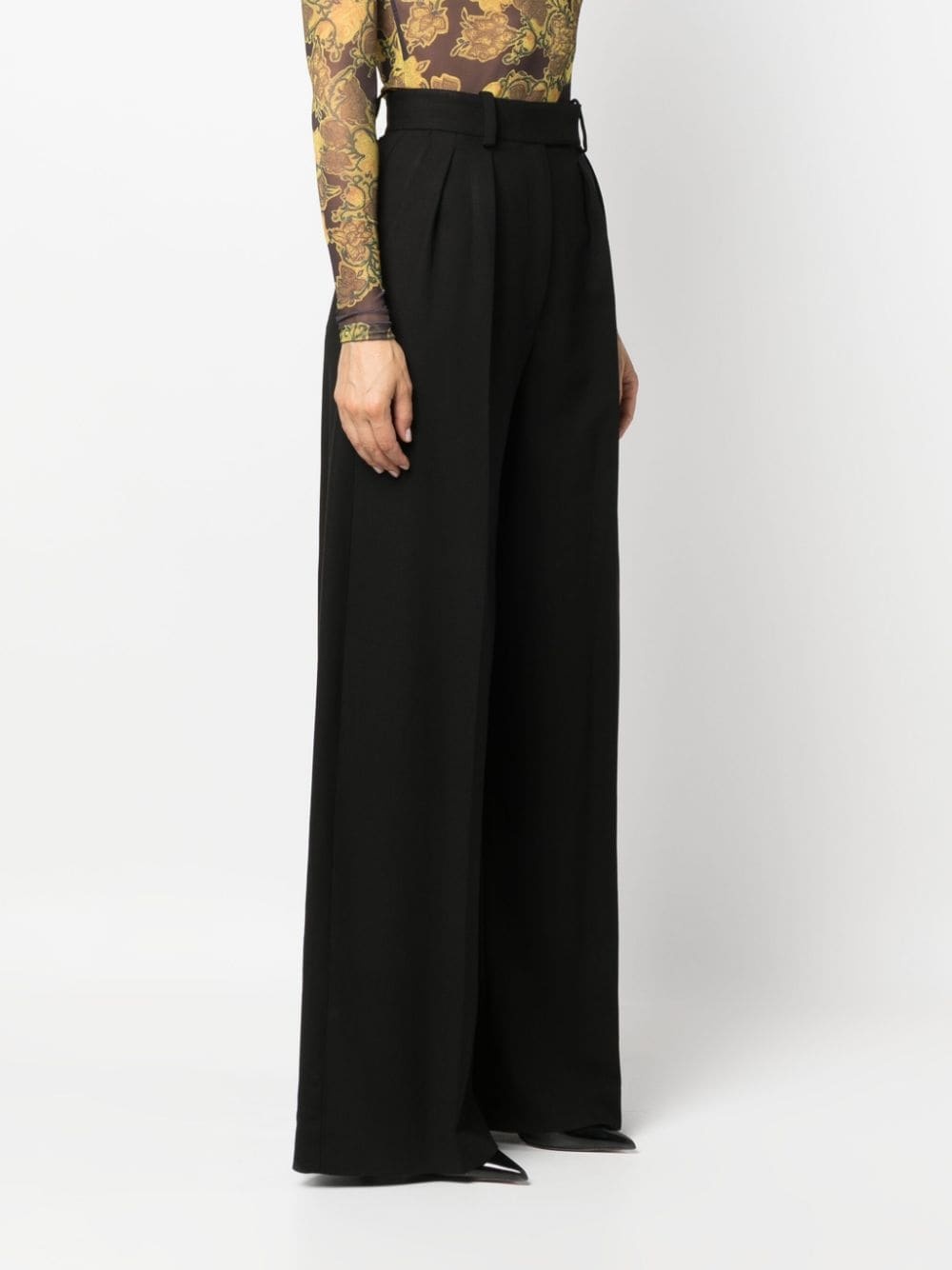 box-pleat tailored trousers - 3