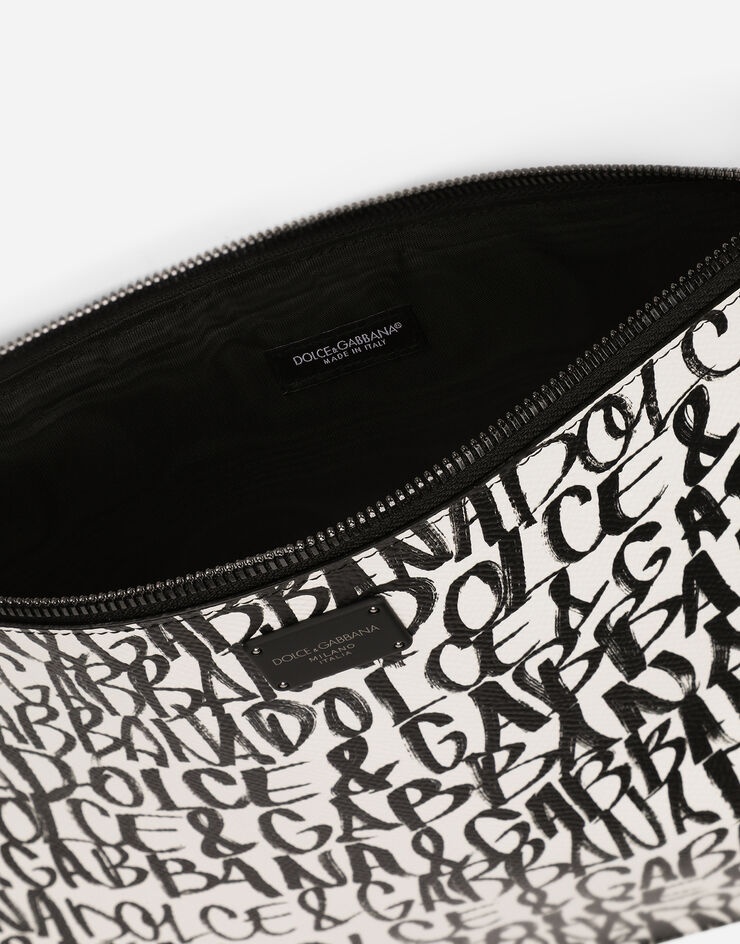 Dauphine calfskin toiletry bag with logo print - 4