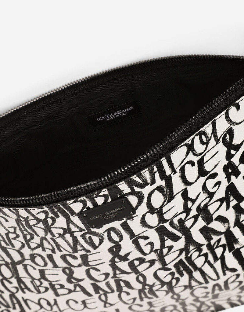Dauphine calfskin toiletry bag with logo print 4