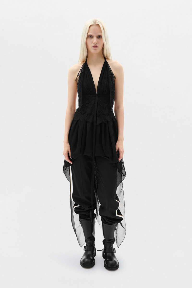 Dory Asymmetric Panel Top with Lace 1