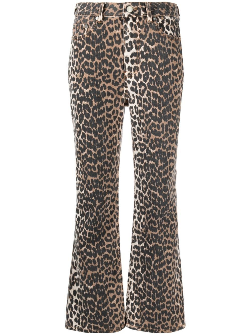 Betzy leopard cropped jeans - 1