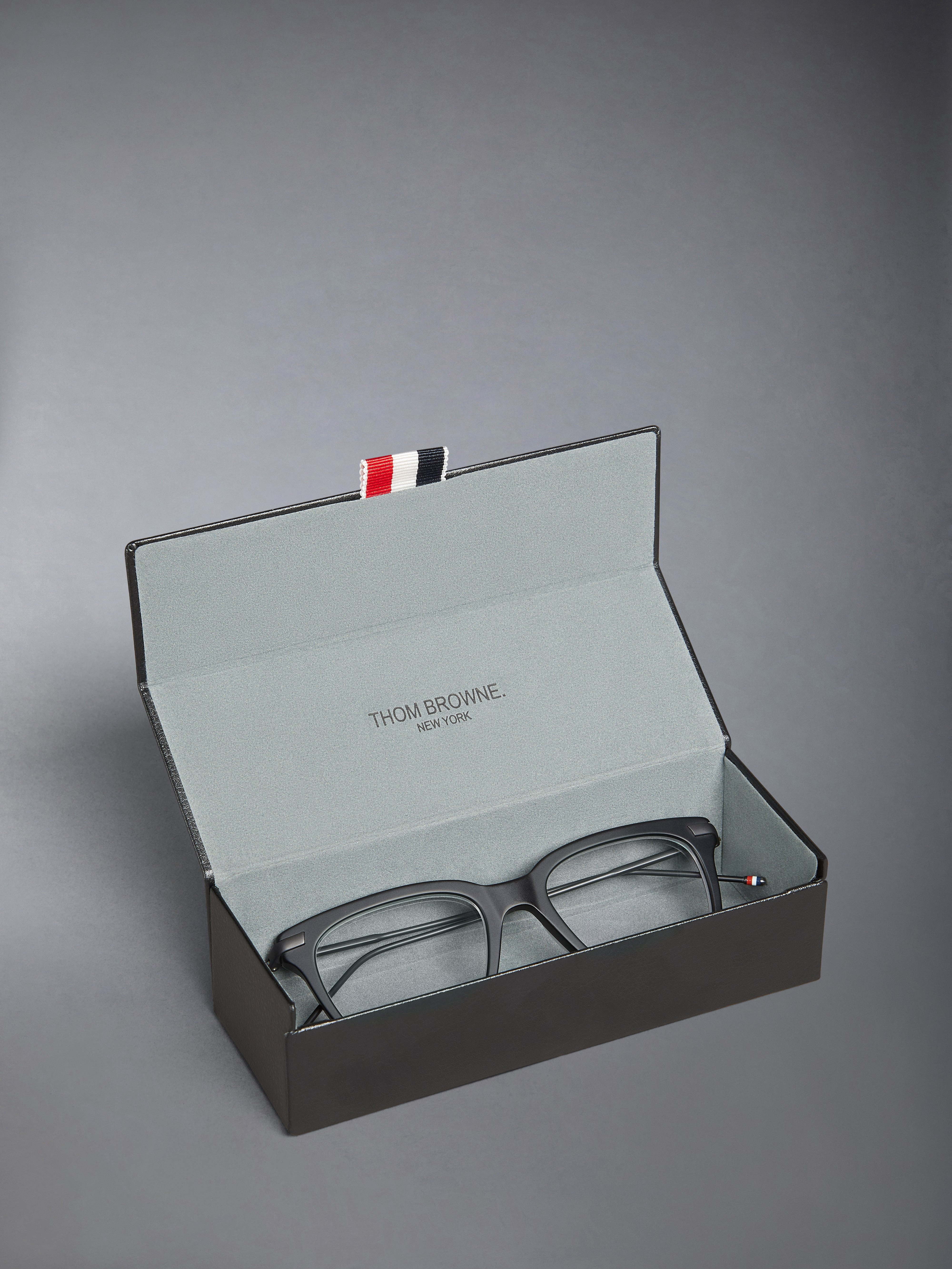 Acetate And Titanium Rectangular Eyeglasses - 8