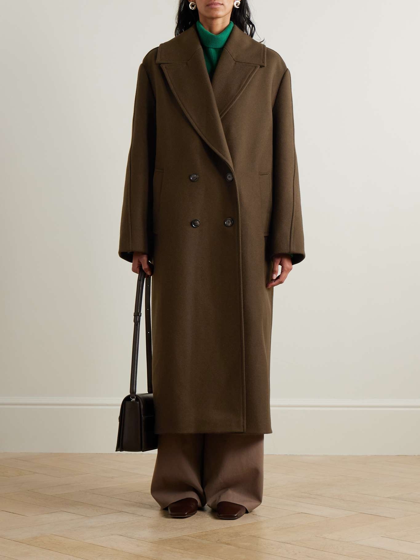 RÓHE Oversized double-breasted wool-blend coat | REVERSIBLE