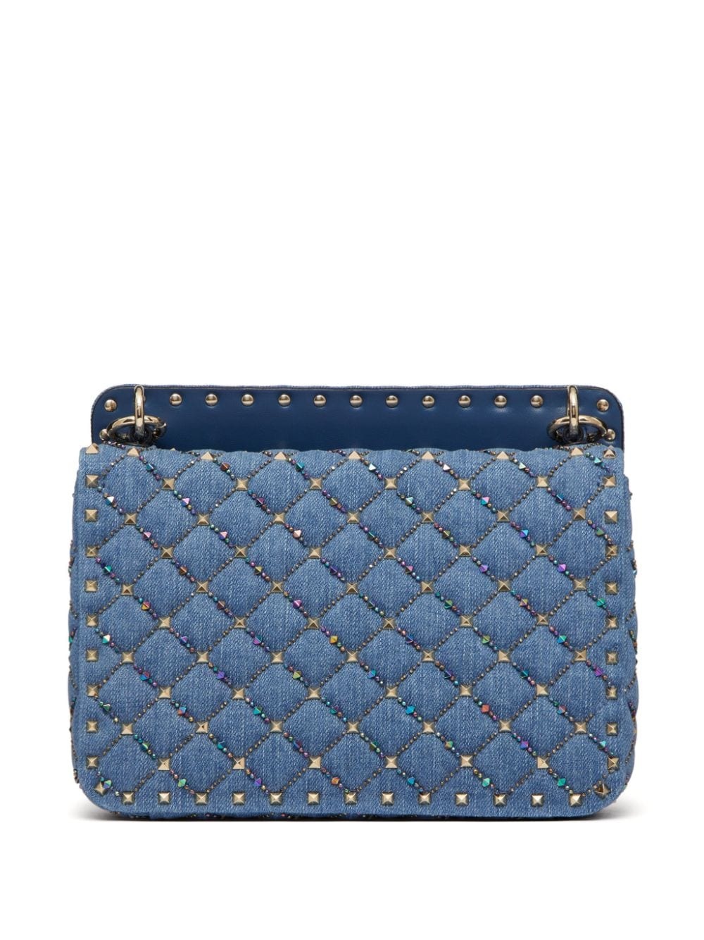 Rockstud Spike denim crossbody bag - 3