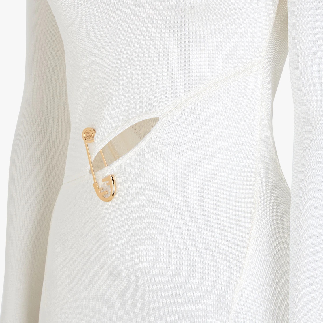 White viscose dress - 3